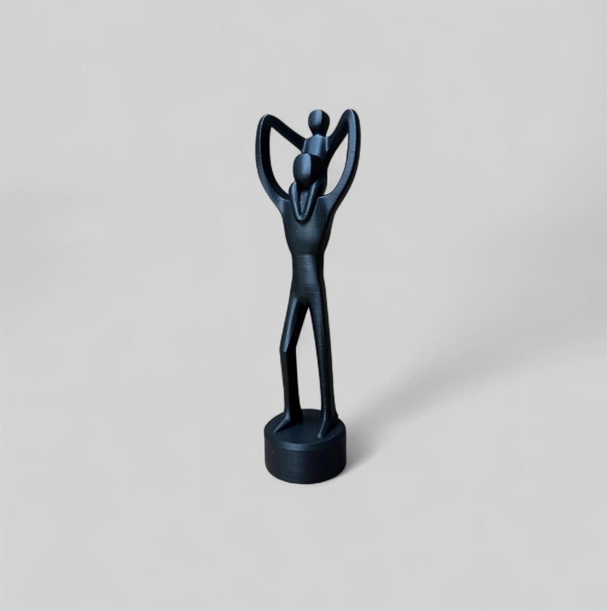 Dad and Child Sculpture