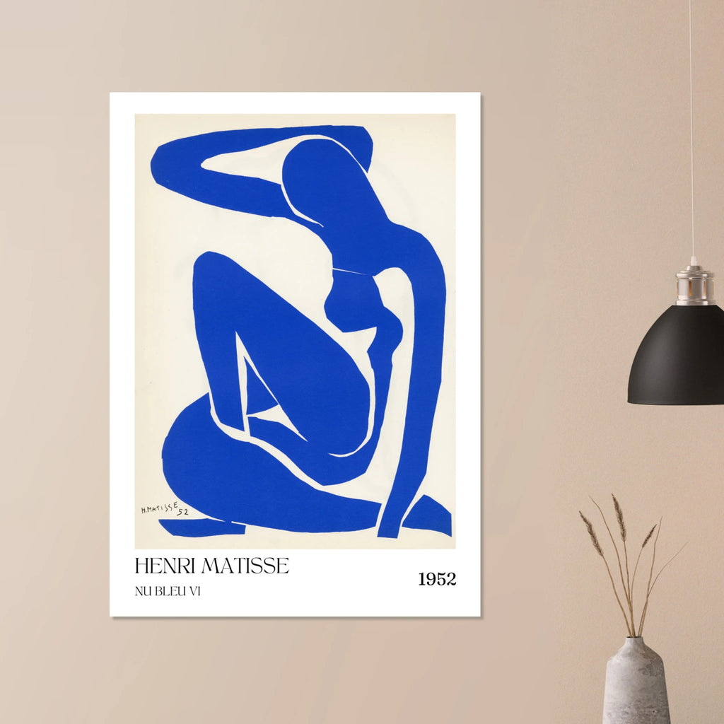 Nu bleu VI Poster - Calda Design Studio
