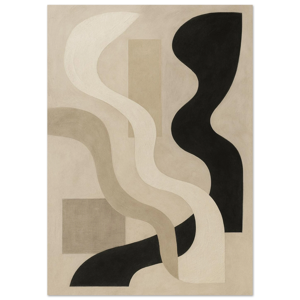 Wavy Structure Poster - Calda Design Studio