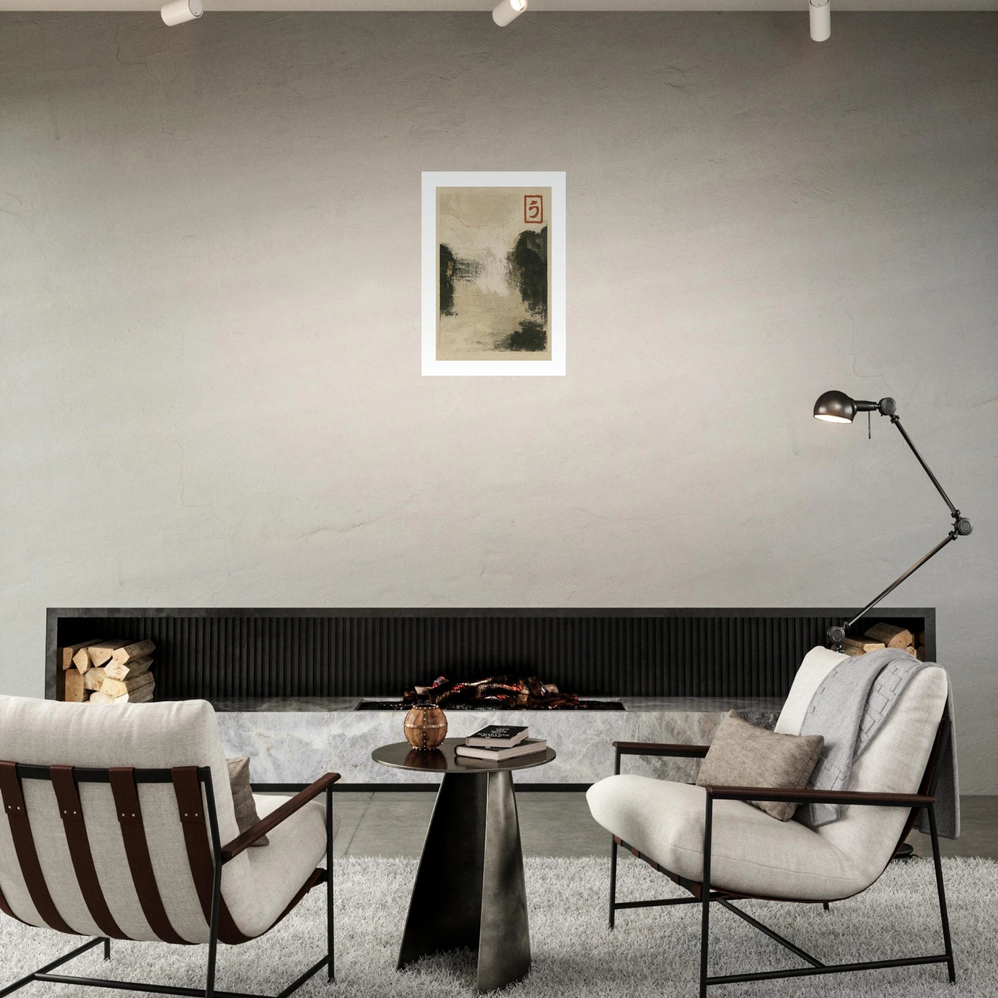 White Noir Poster - Calda Design Studio