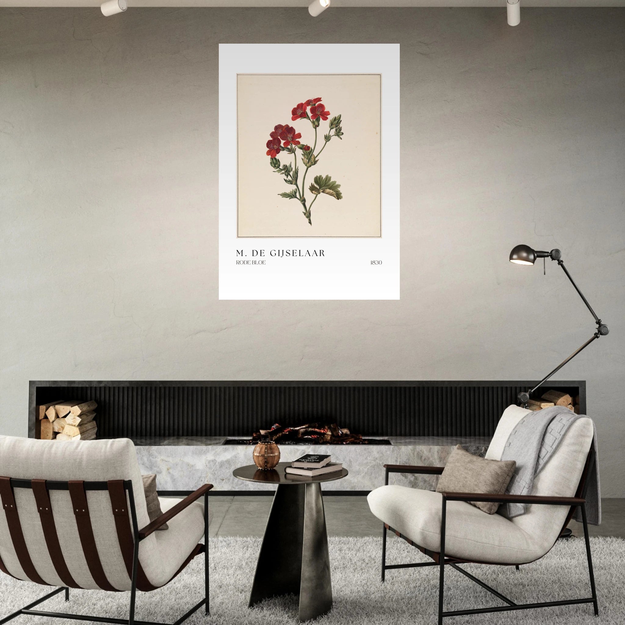 Rode Bloe Poster - Calda Design Studio