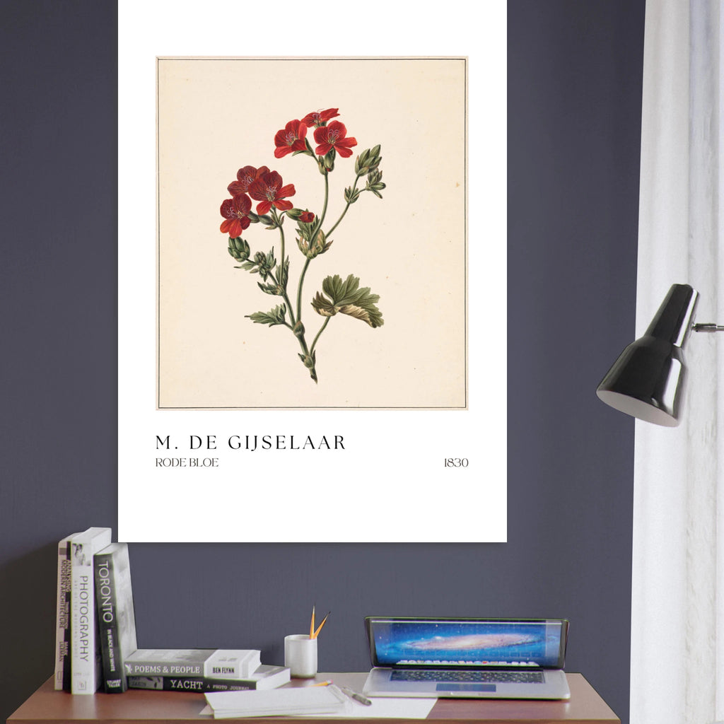 Rode Bloe Poster - Calda Design Studio