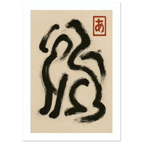 Abstract Dog Poster - Calda Design Studio