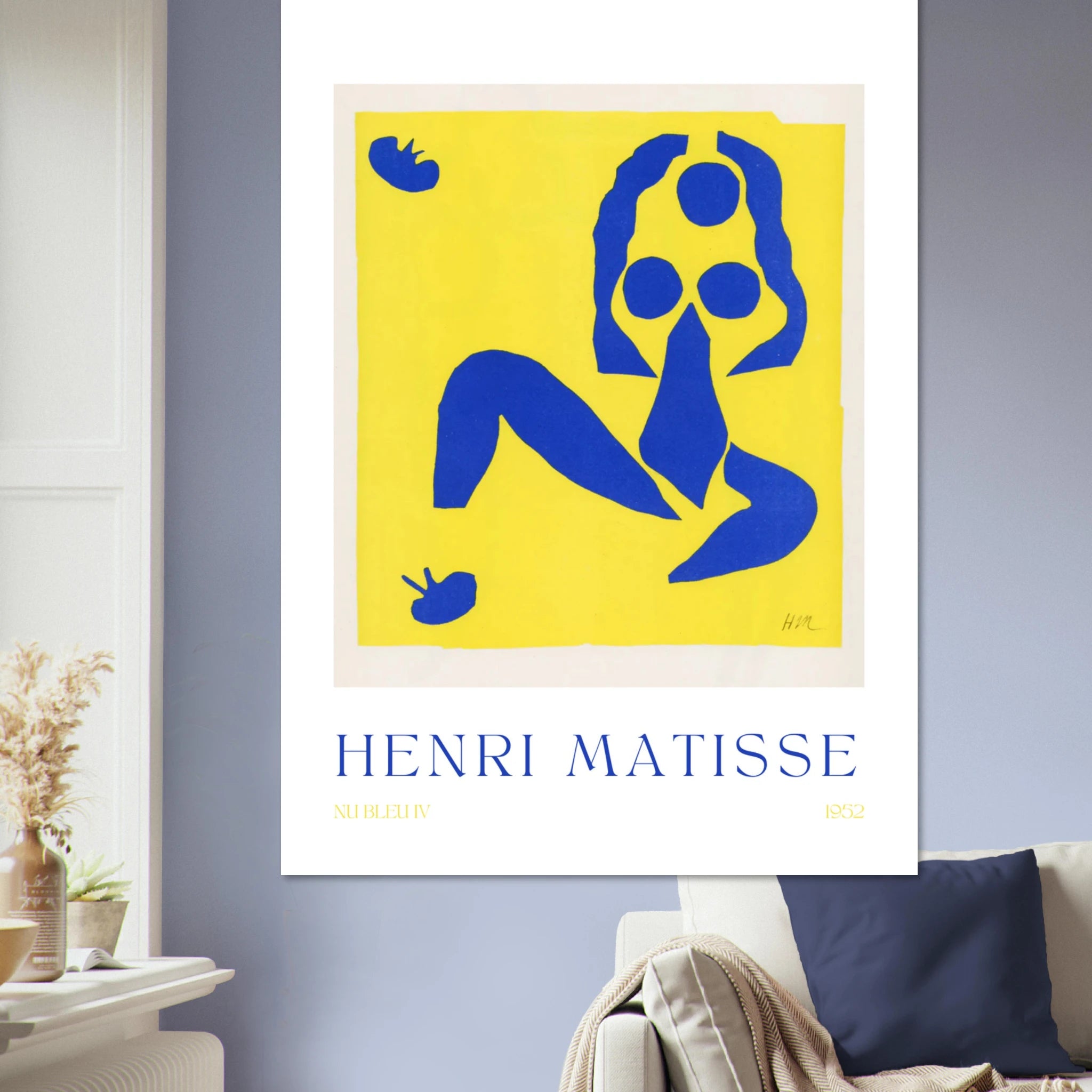 Nu bleu IV Poster - Calda Design Studio