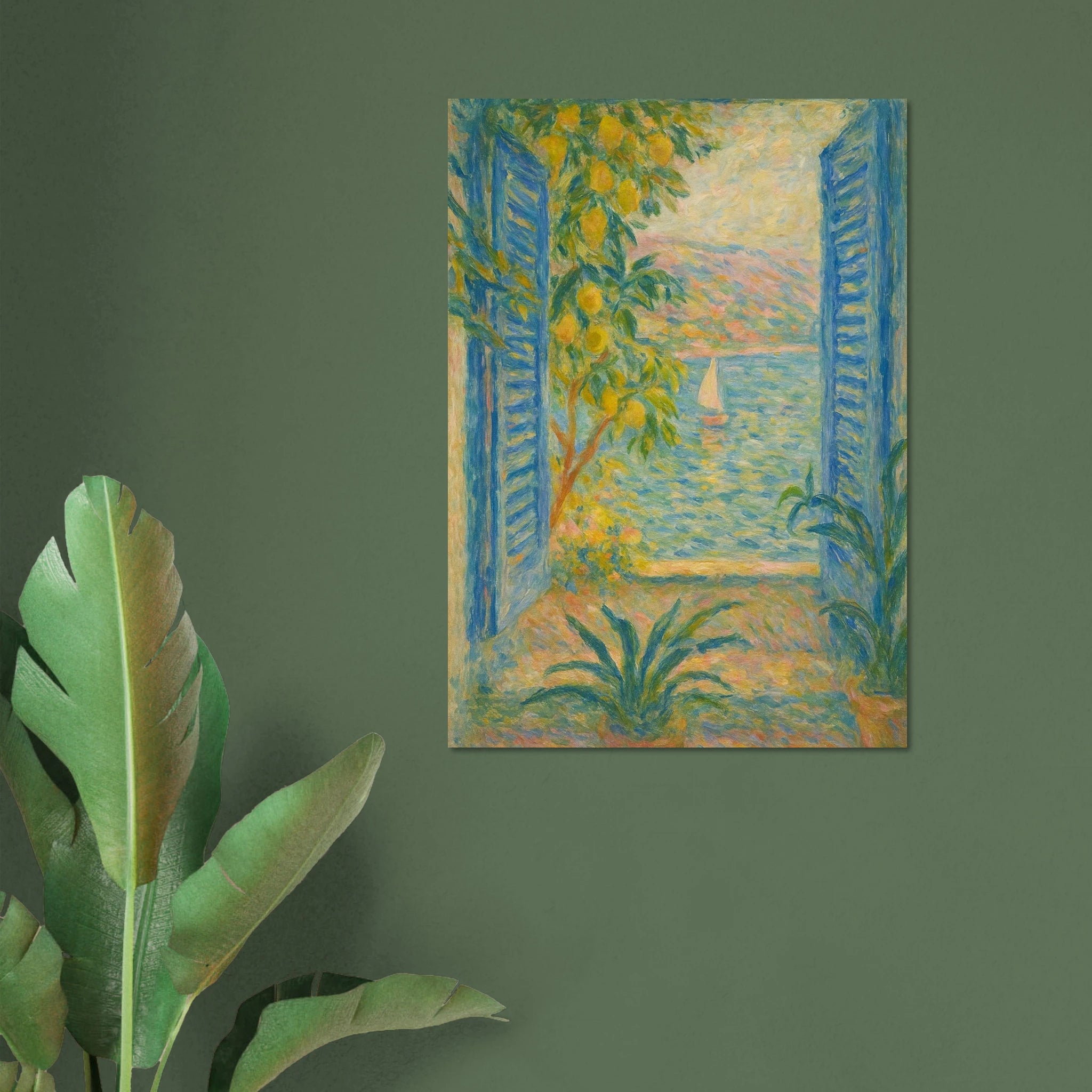 Mediterranean Seascape Poster - Calda Design Studio