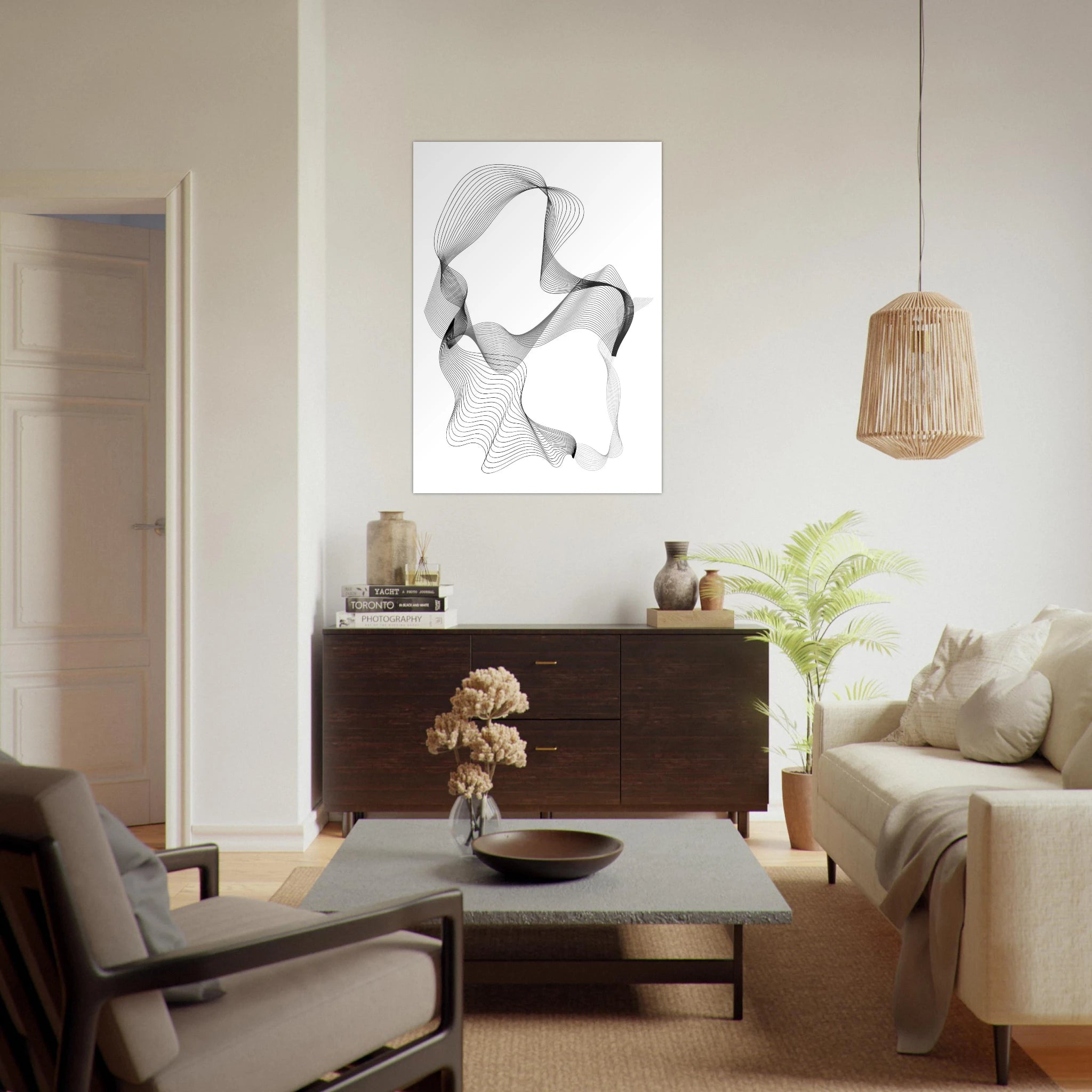 Woman with Scarf Poster - Calda Design Studio
