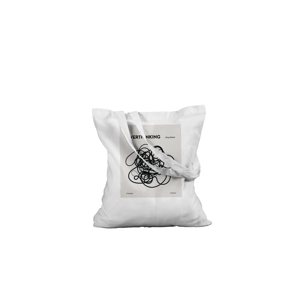 Overthinking Classic Tote Bag White - Calda Design Studio