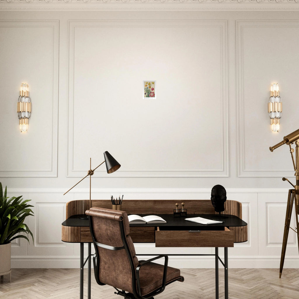 Boeket van tulpen vlooties Poster - Calda Design Studio