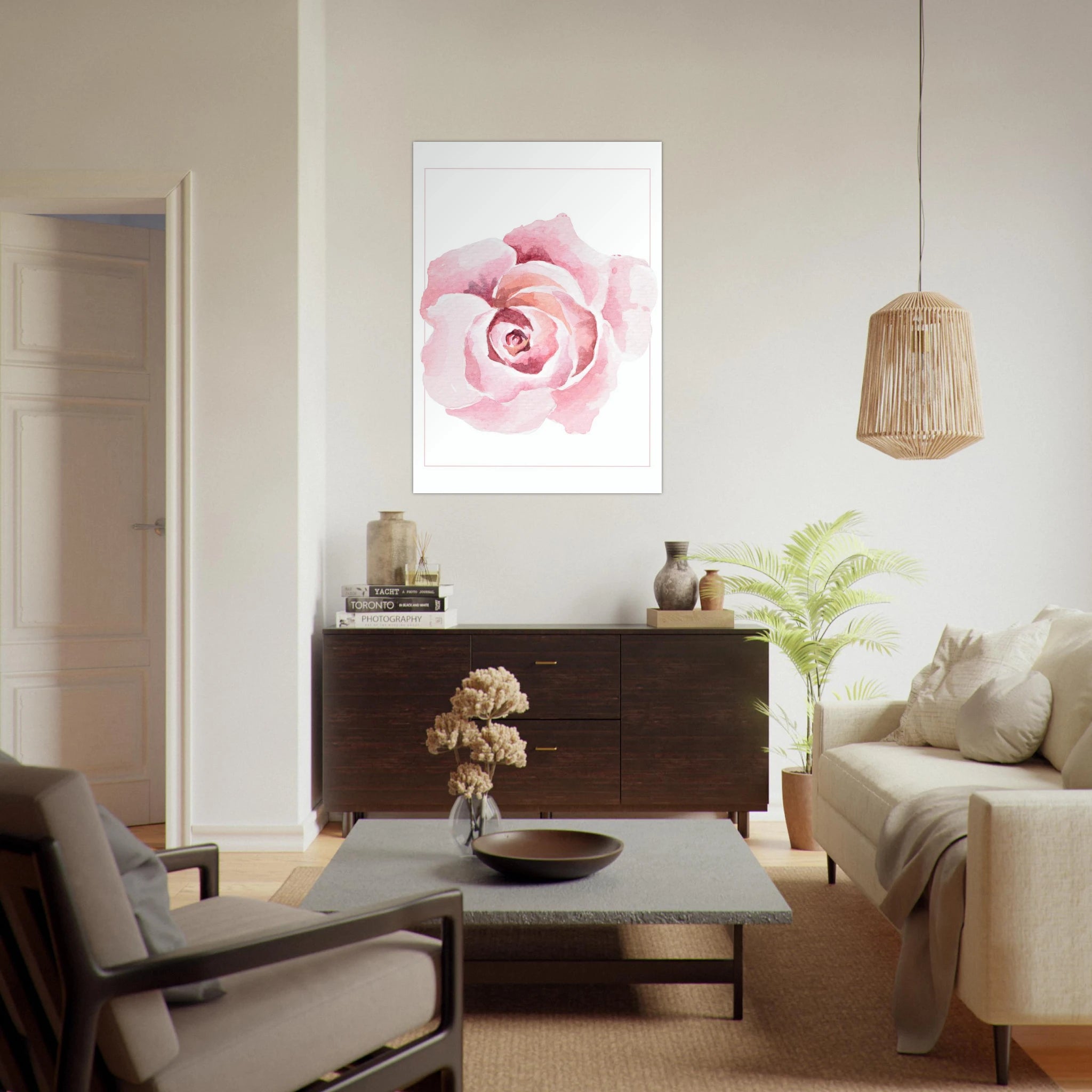 Abstract Rose Poster - Calda Design Studio