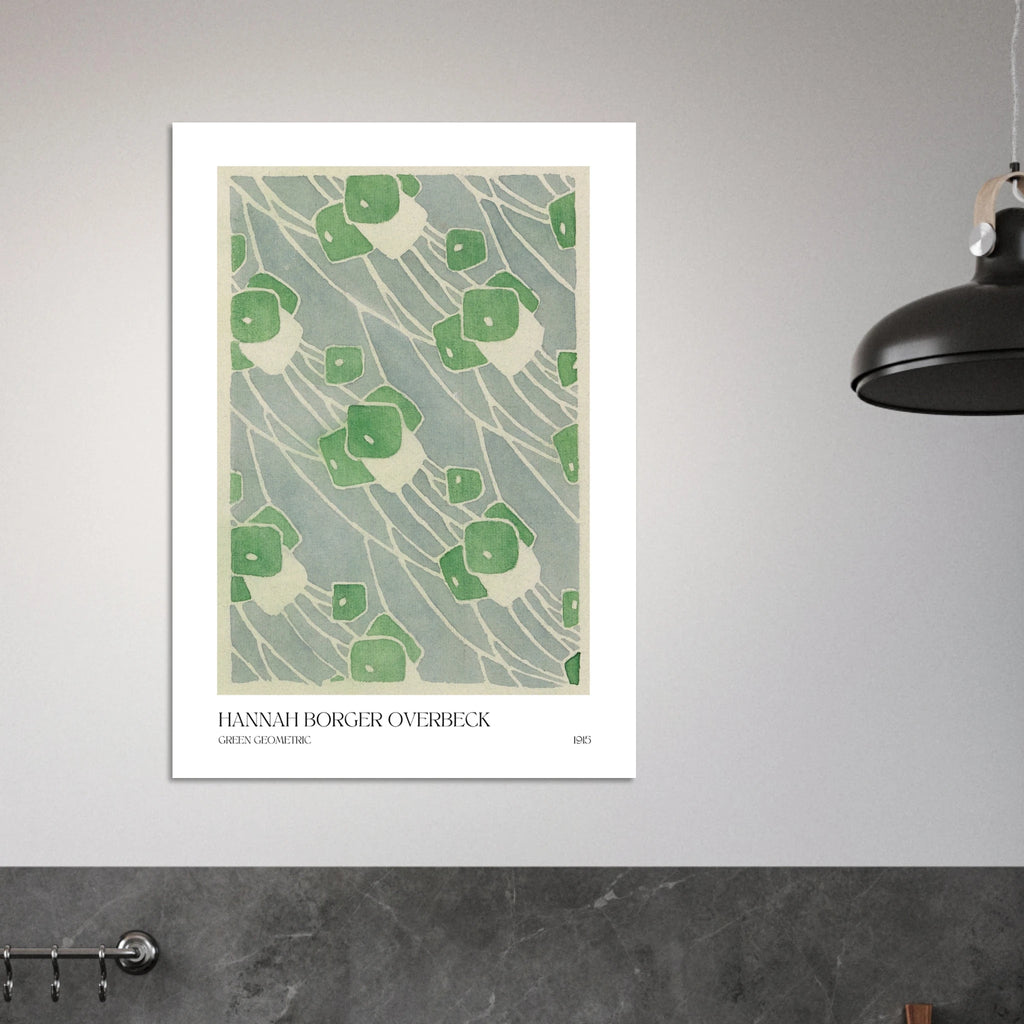Green geometric Poster - Calda Design Studio