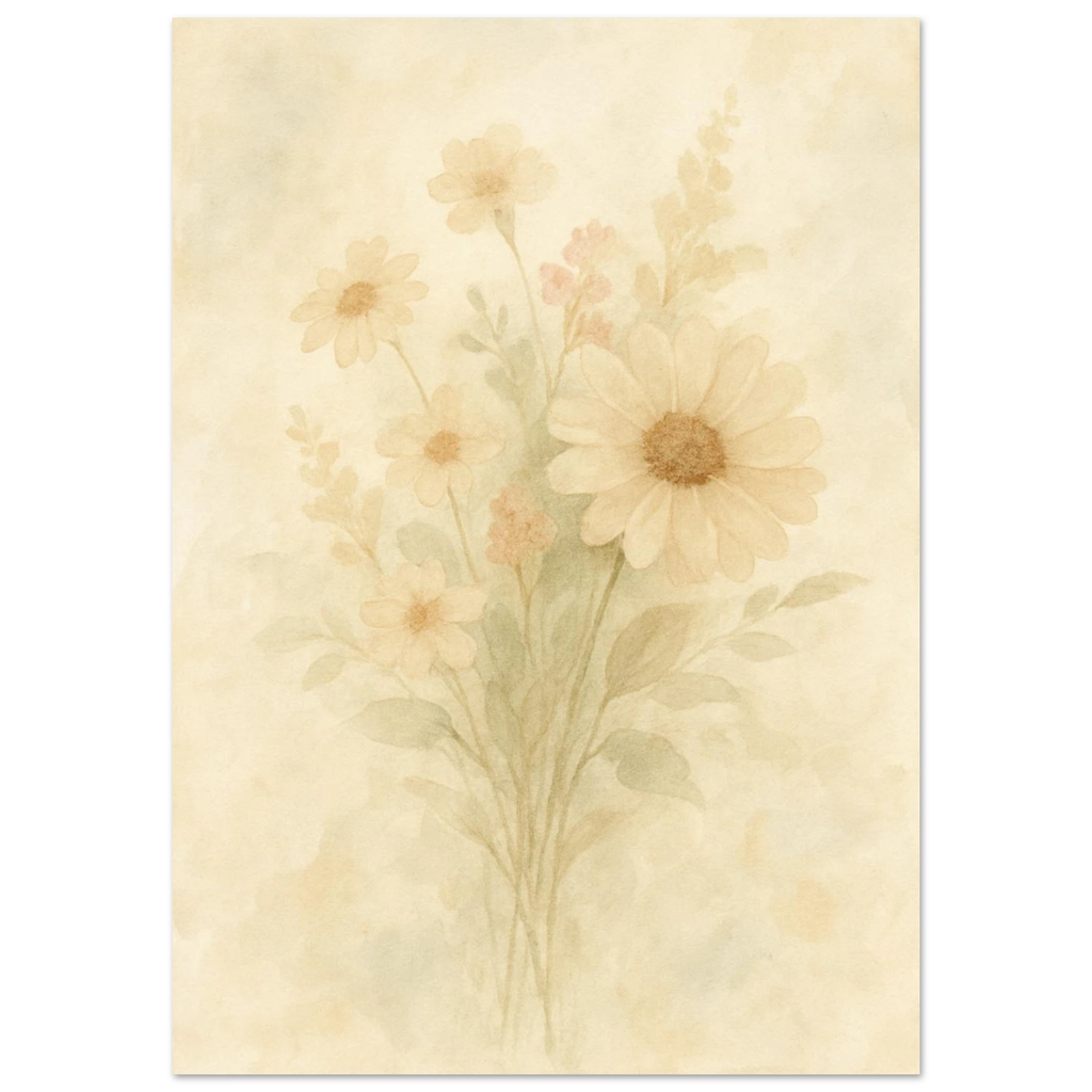 Wildblumenstrauß Poster - Calda Design Studio