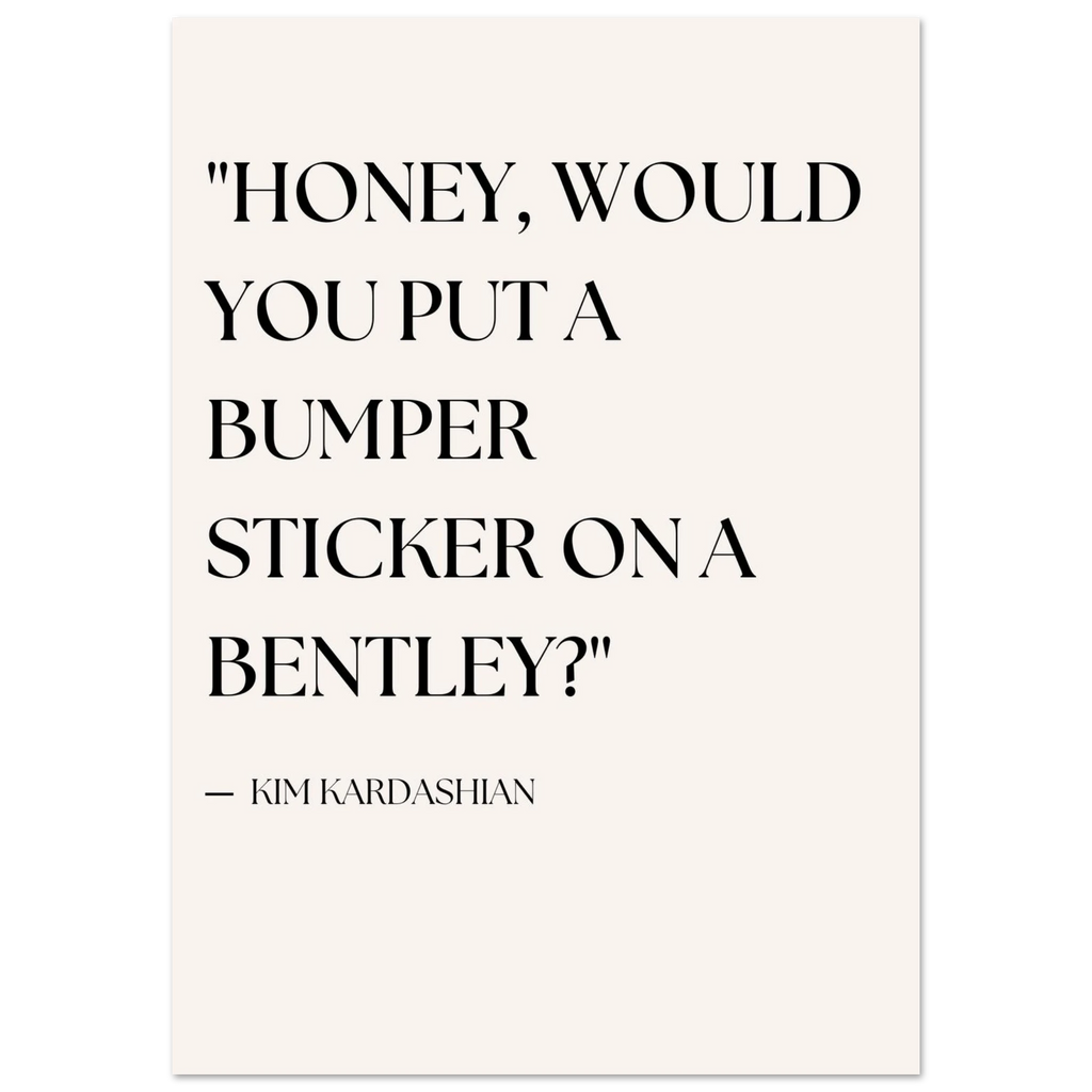 Bumper Poster - Calda Design Studio