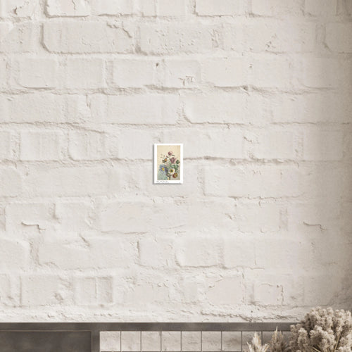 Bouquet of flowers with butterfly Poster - Calda Design Studio