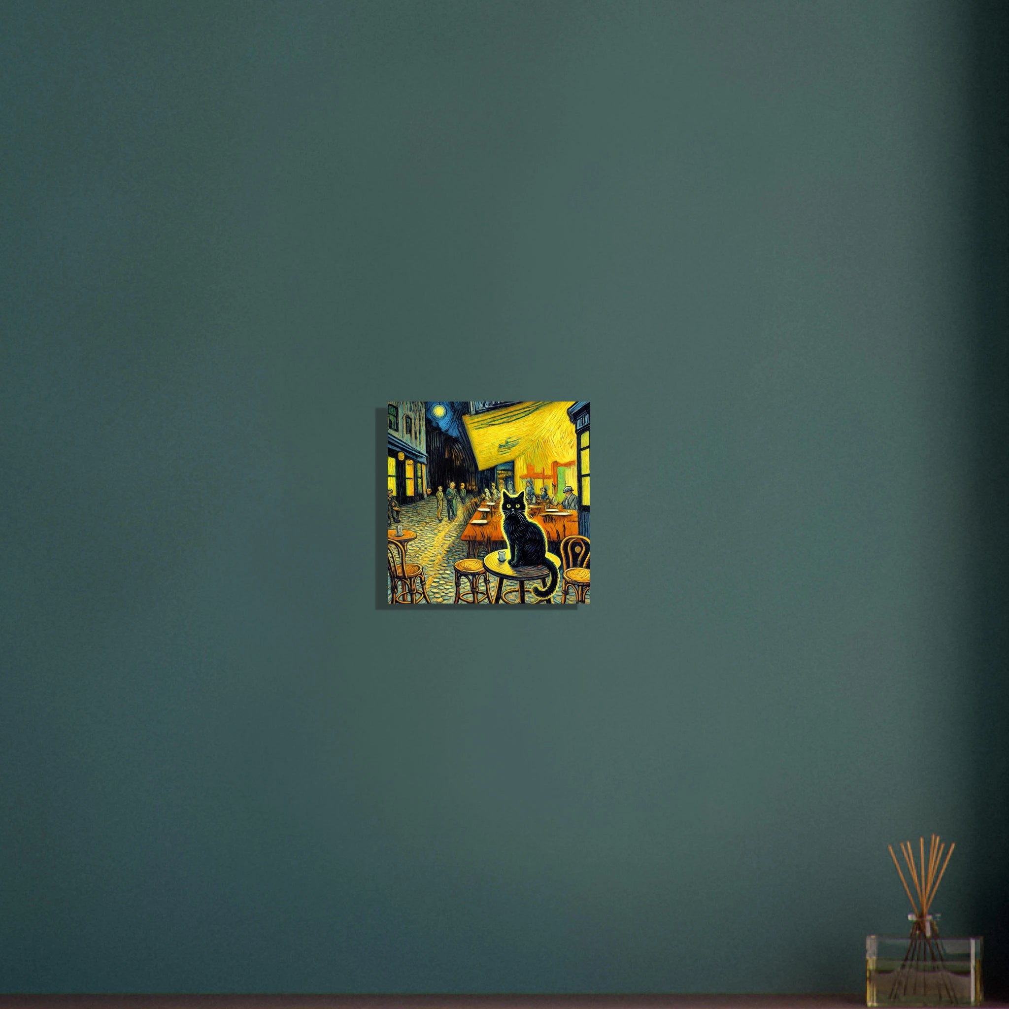 Caféterasse am Abend Poster - Calda Design Studio