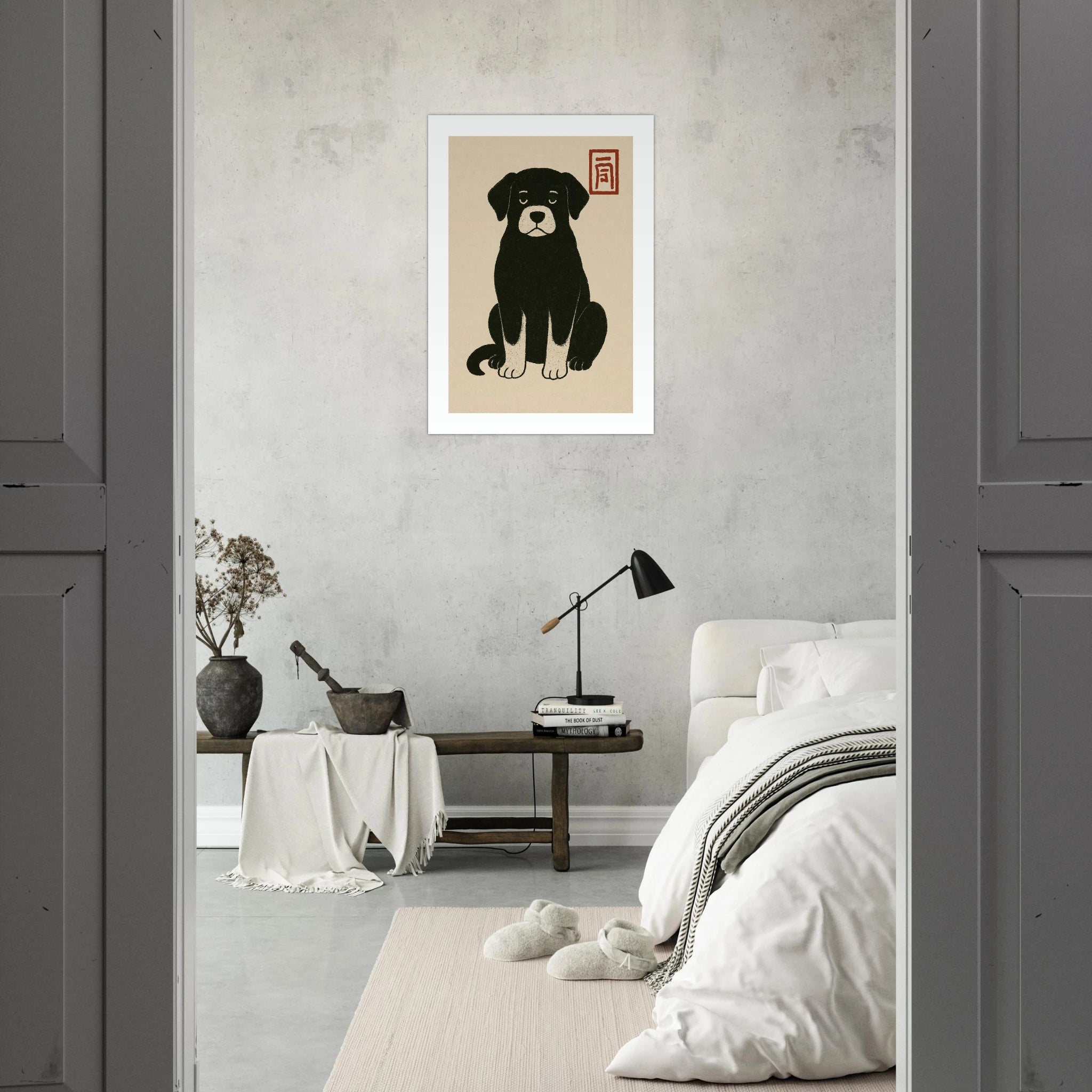 Japanese Dog Poster - Calda Design Studio