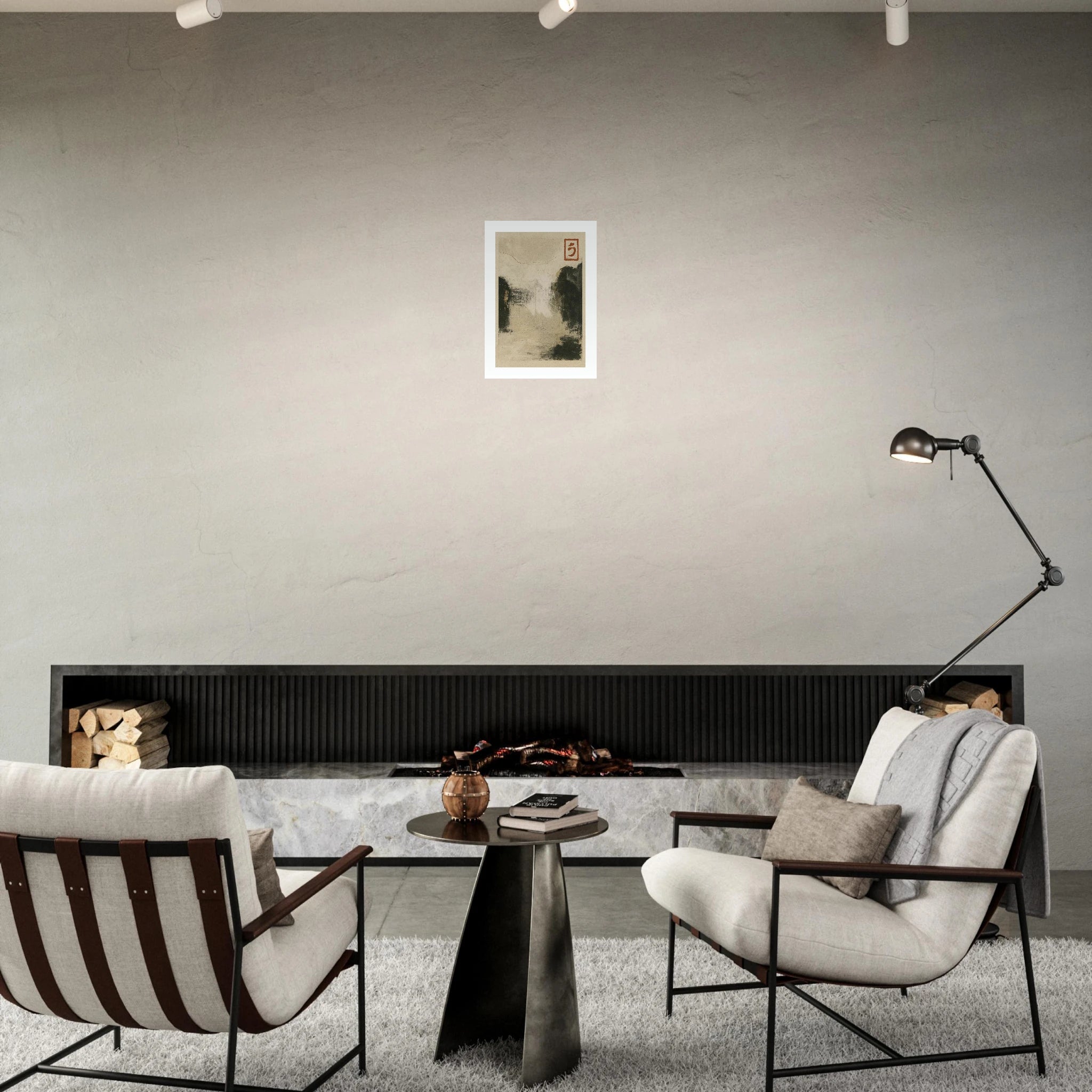 White Noir Poster - Calda Design Studio