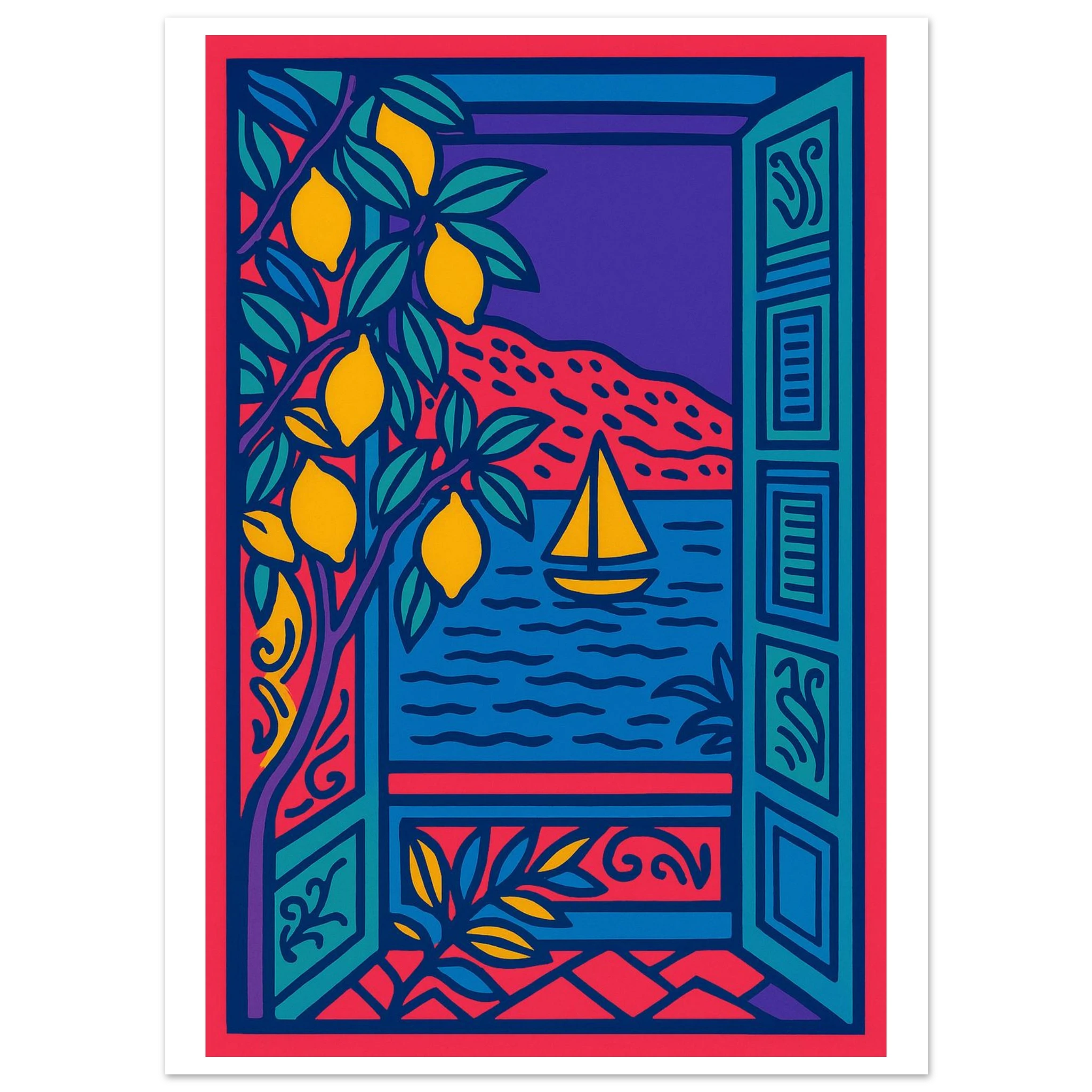 Mediterranean Vista Poster - Calda Design Studio
