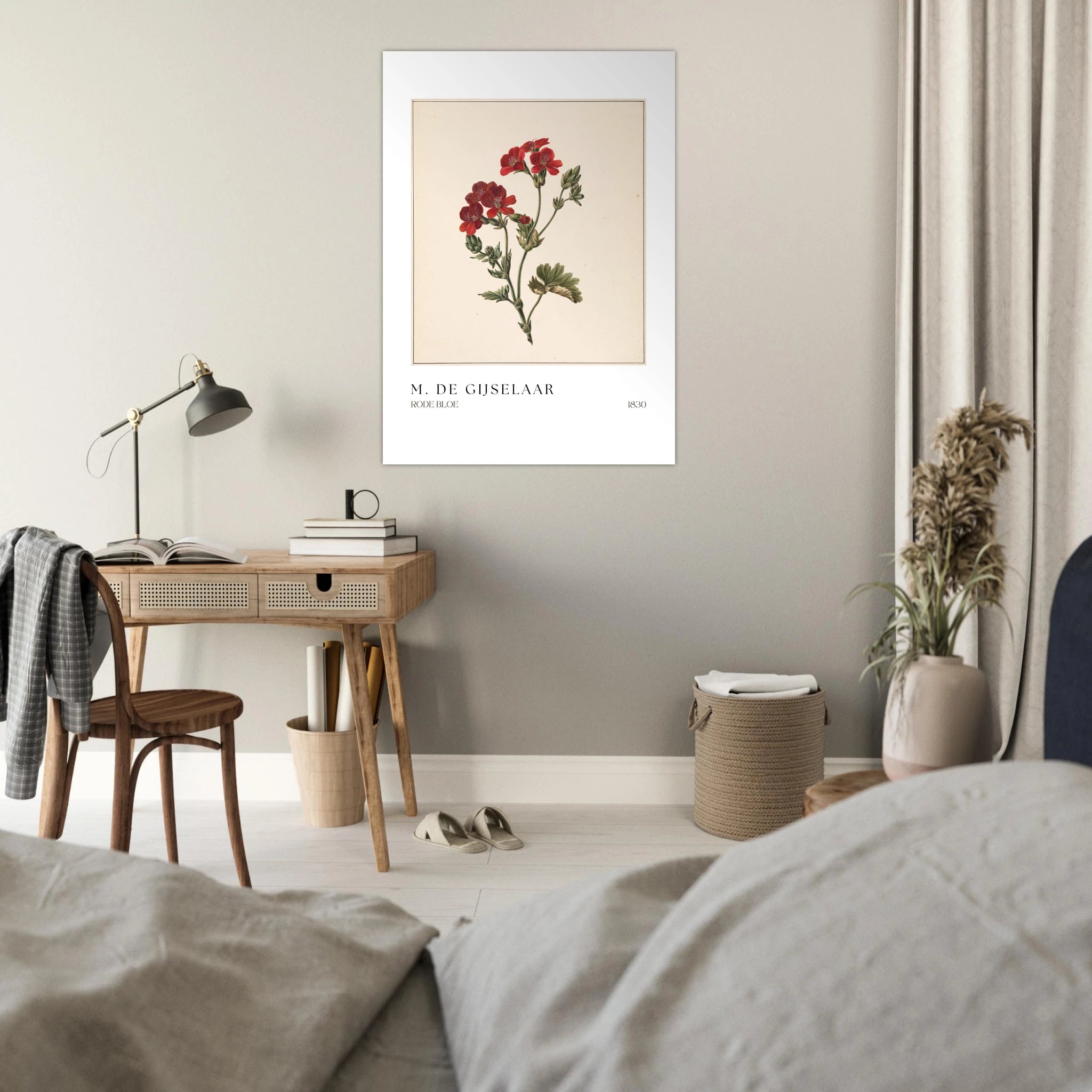 Rode Bloe Poster - Calda Design Studio