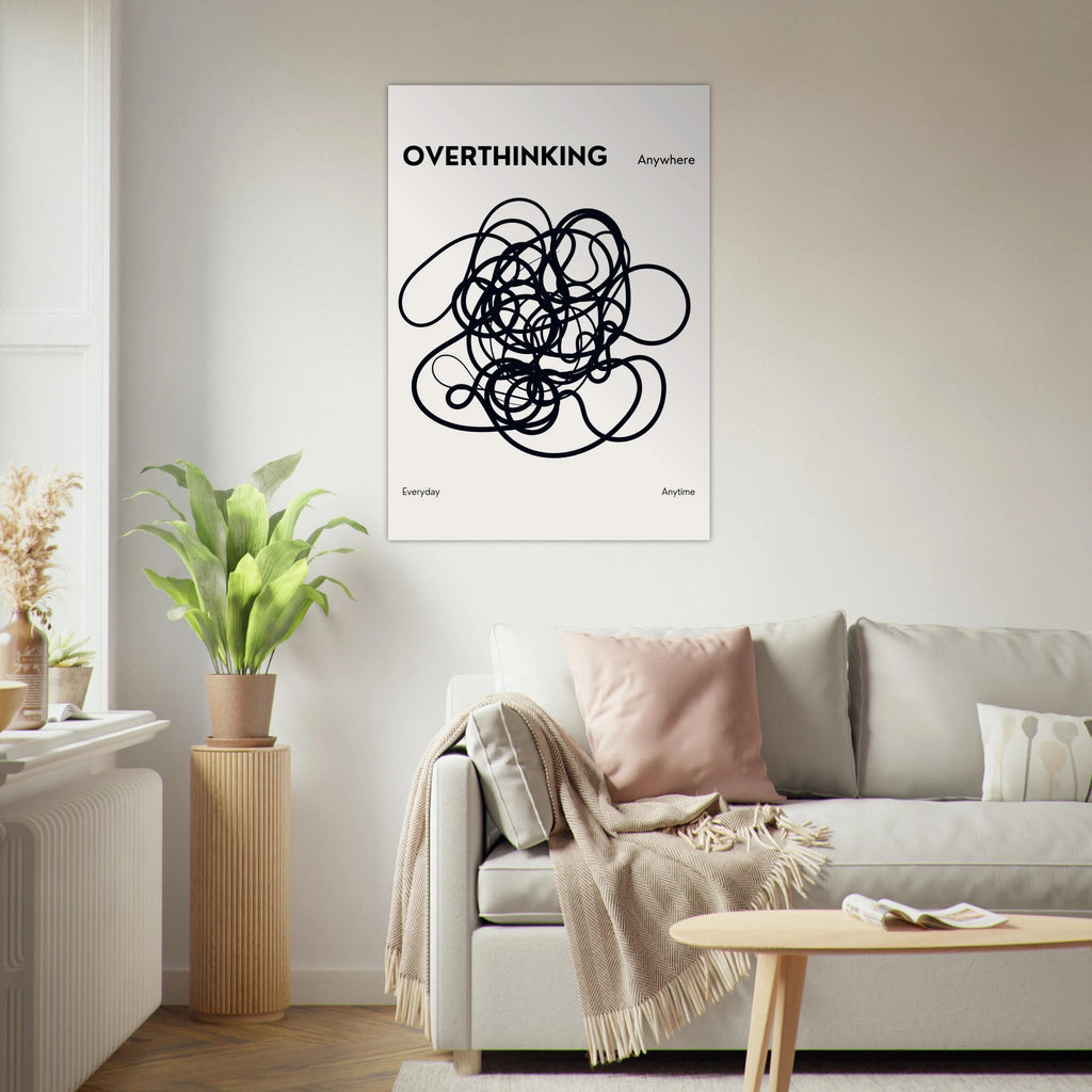 Overthinking Poster - Calda Design Studio
