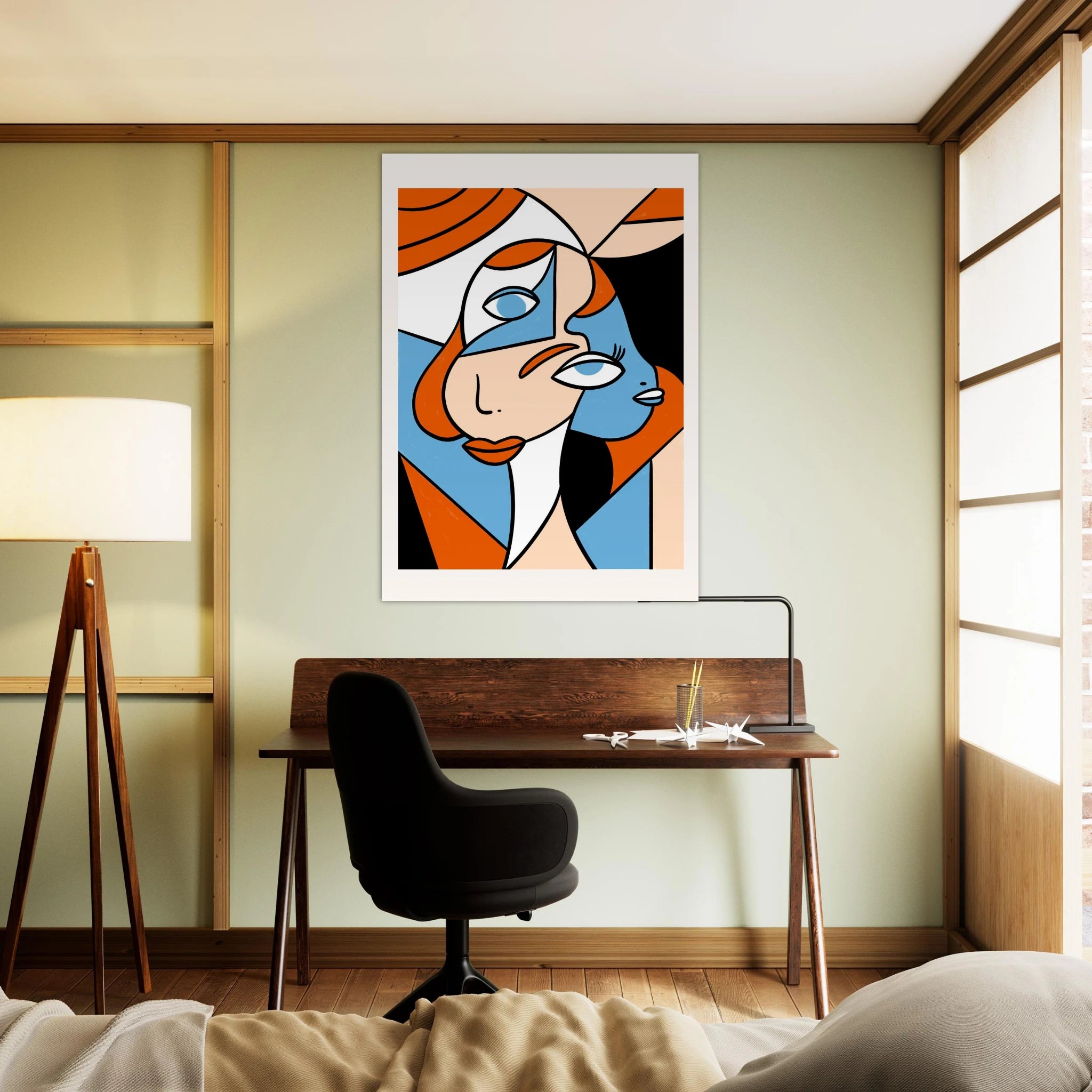 Two faced Woman Poster - Calda Design Studio