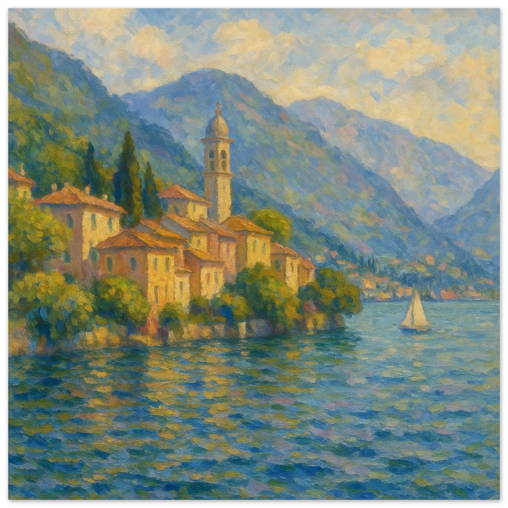 Lakeside Village Poster - Calda Design Studio