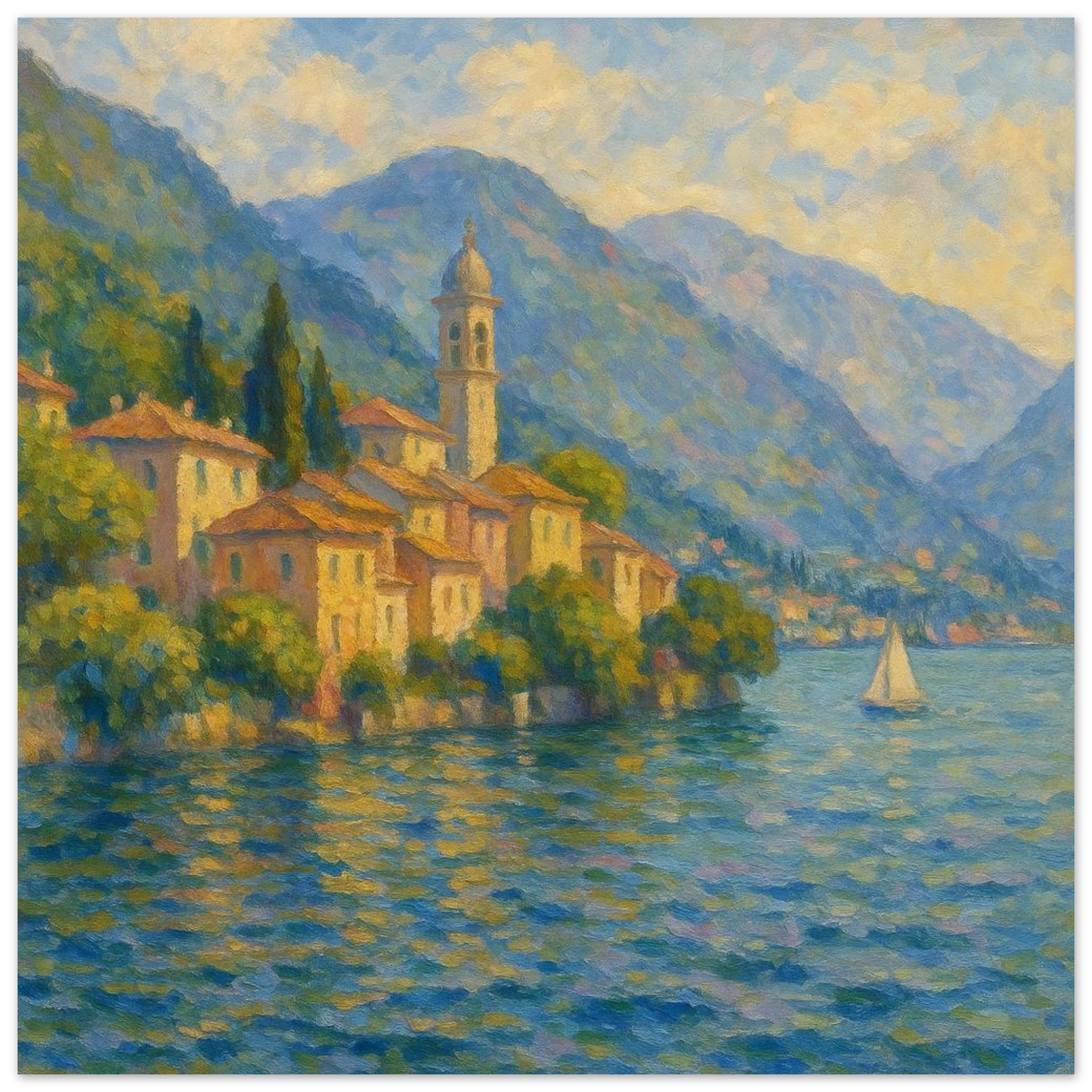 Lakeside Village Poster - Calda Design Studio