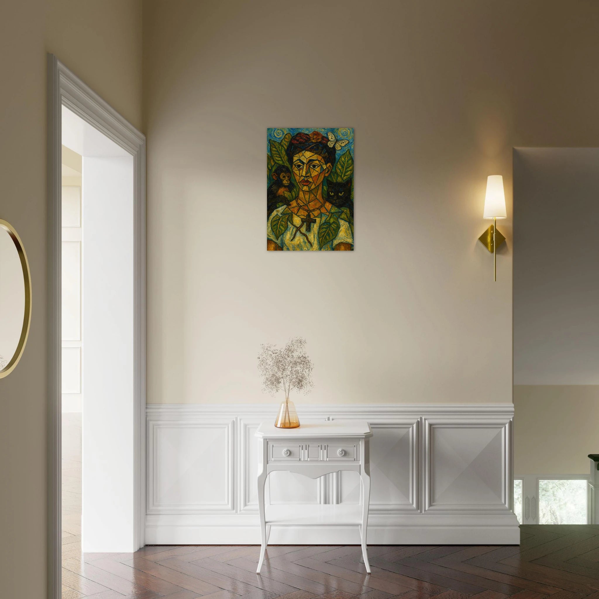Cubist Portrait with Animals - Calda Design Studio