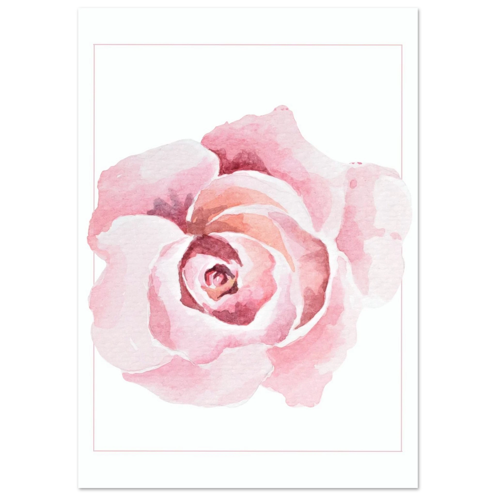 Abstract Rose Poster - Calda Design Studio