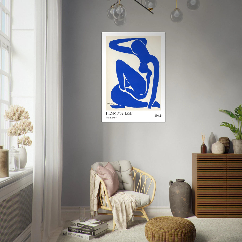 Nu bleu VI Poster - Calda Design Studio