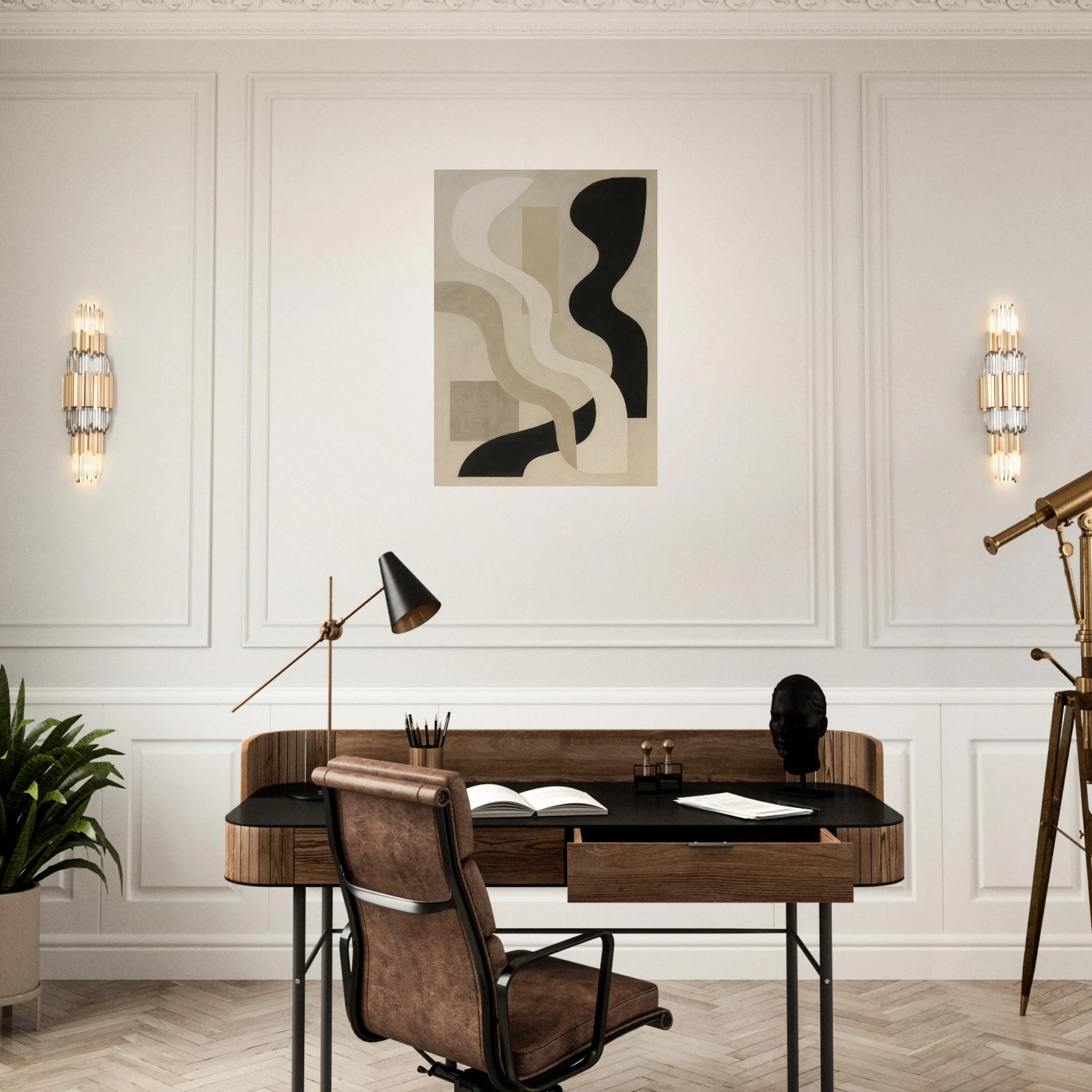 Wavy Structure Poster - Calda Design Studio