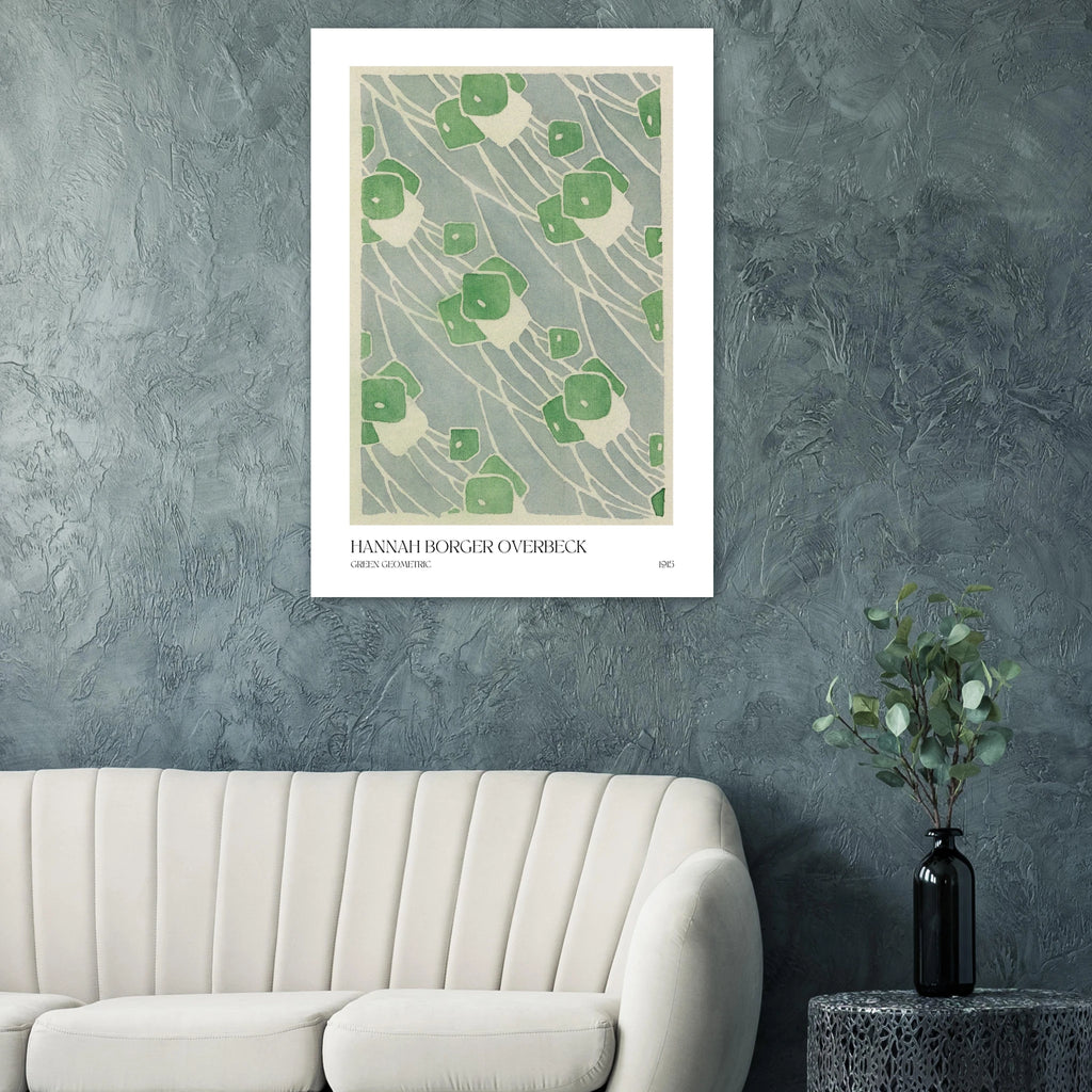 Green geometric Poster - Calda Design Studio