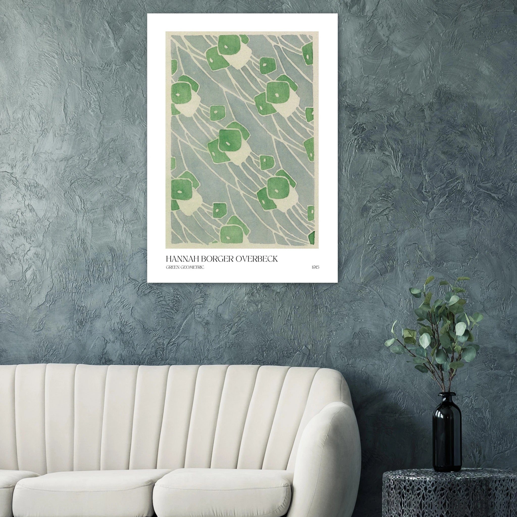 Green geometric Poster - Calda Design Studio