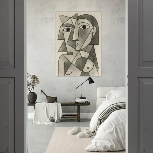 Abstract Cubist Portrait Poster - Calda Design Studio