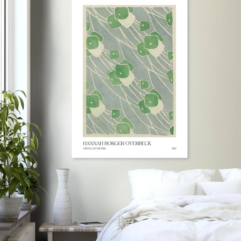 Green geometric Poster - Calda Design Studio