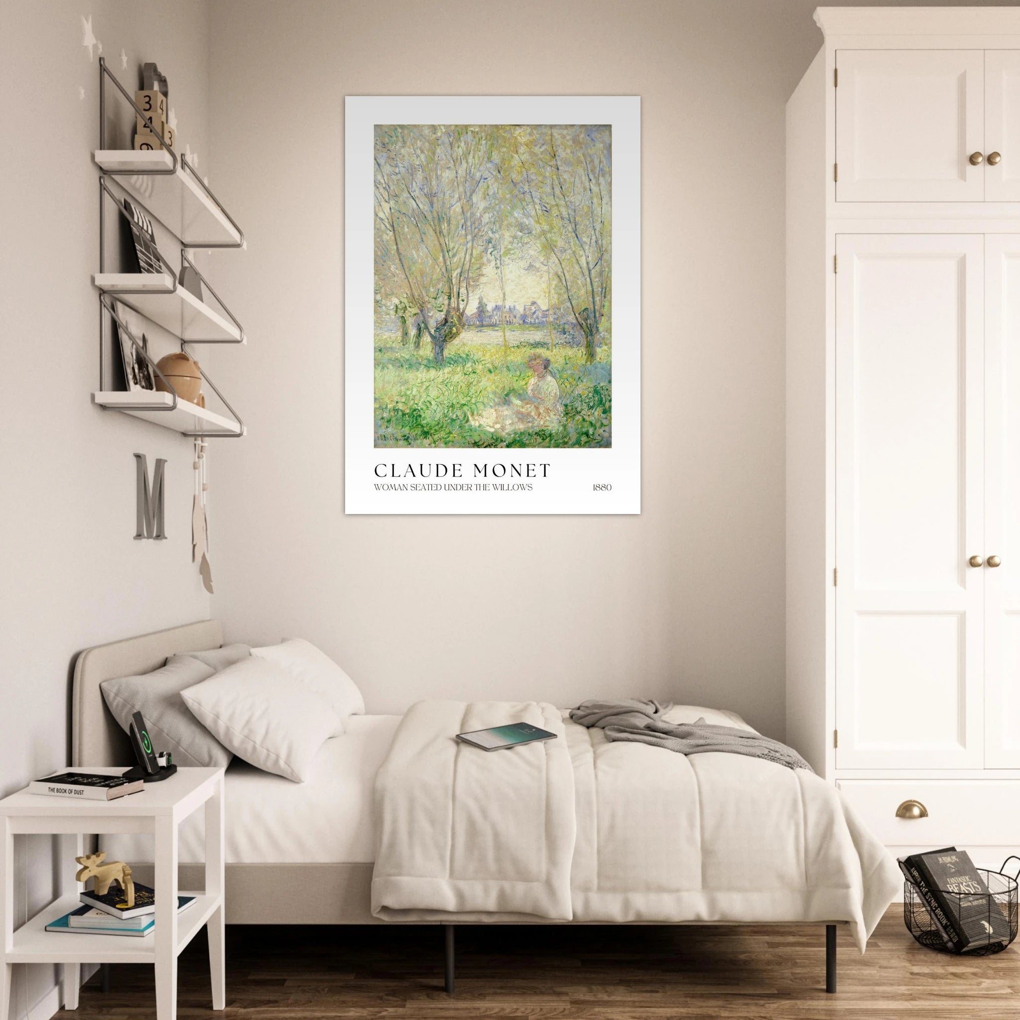 Woman seated under the willows Poster - Calda Design Studio