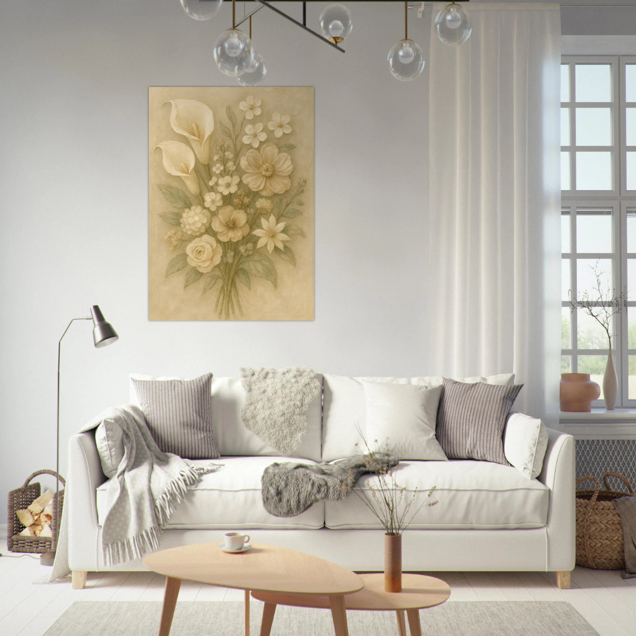 Soft Floral Arrangment Poster - Calda Design Studio