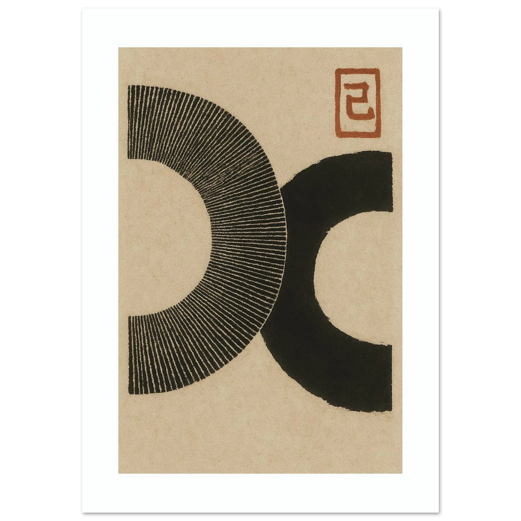 Black Circles Poster - Calda Design Studio