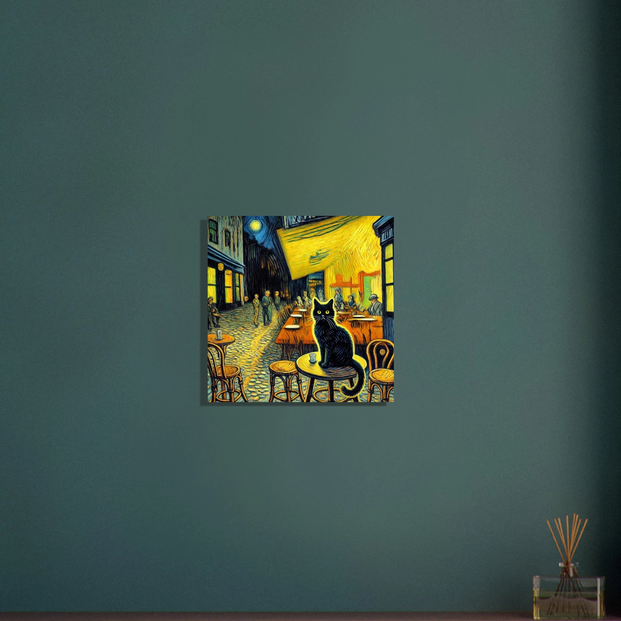 Caféterasse am Abend Poster - Calda Design Studio