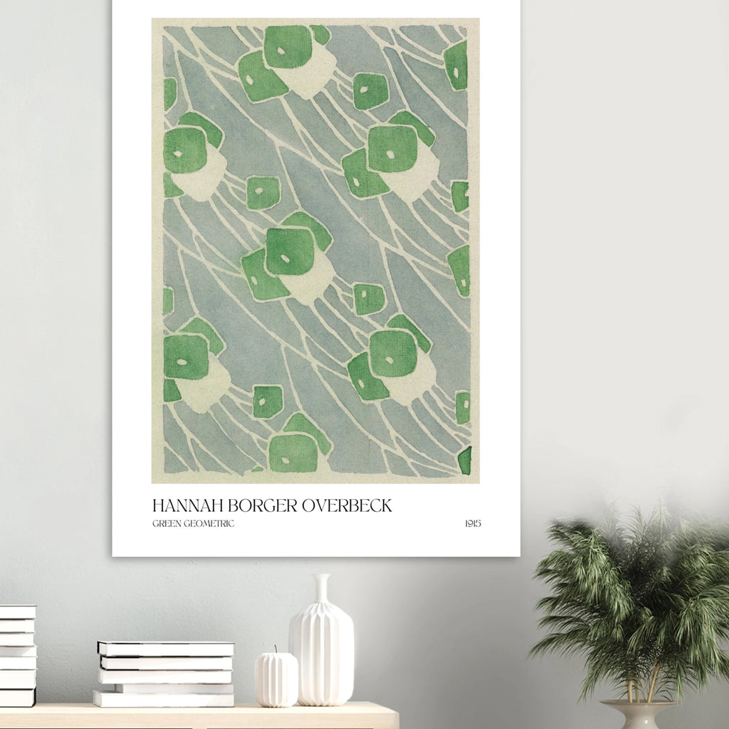 Green geometric Poster - Calda Design Studio