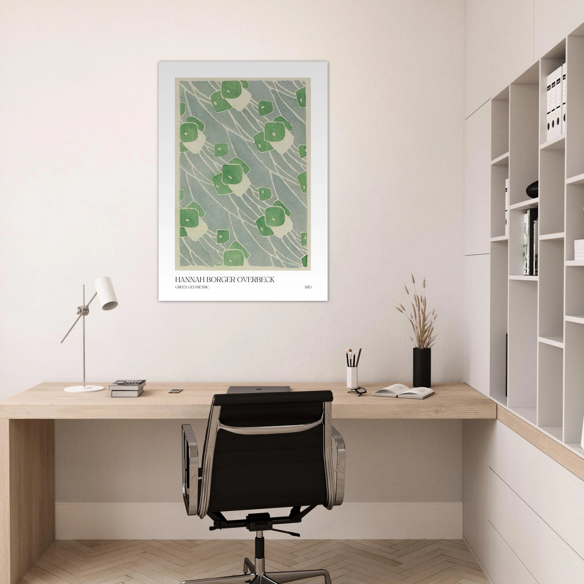 Green geometric Poster - Calda Design Studio