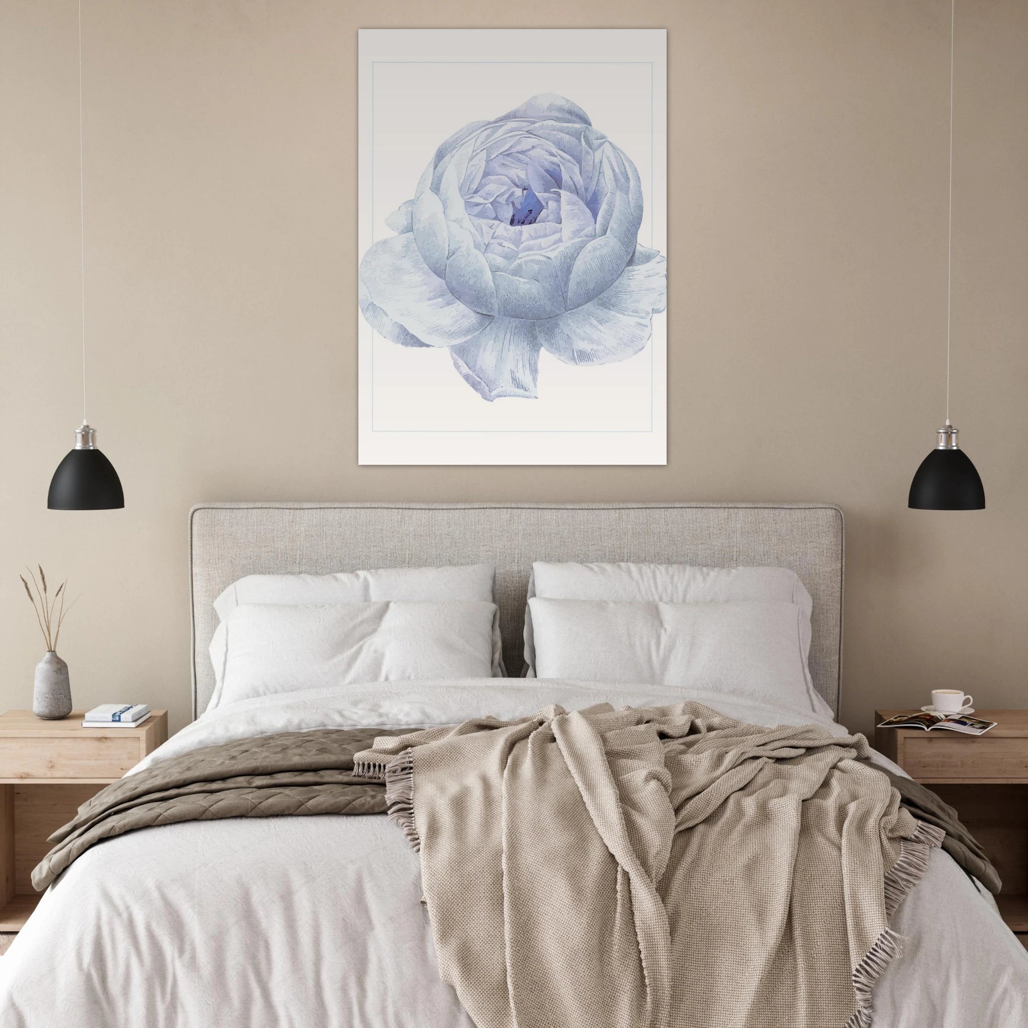 Blue Flower Poster - Calda Design Studio