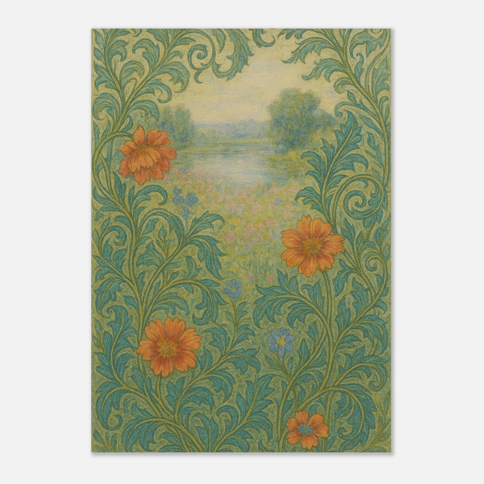 Impressionist Garden Poster - Calda Design Studio