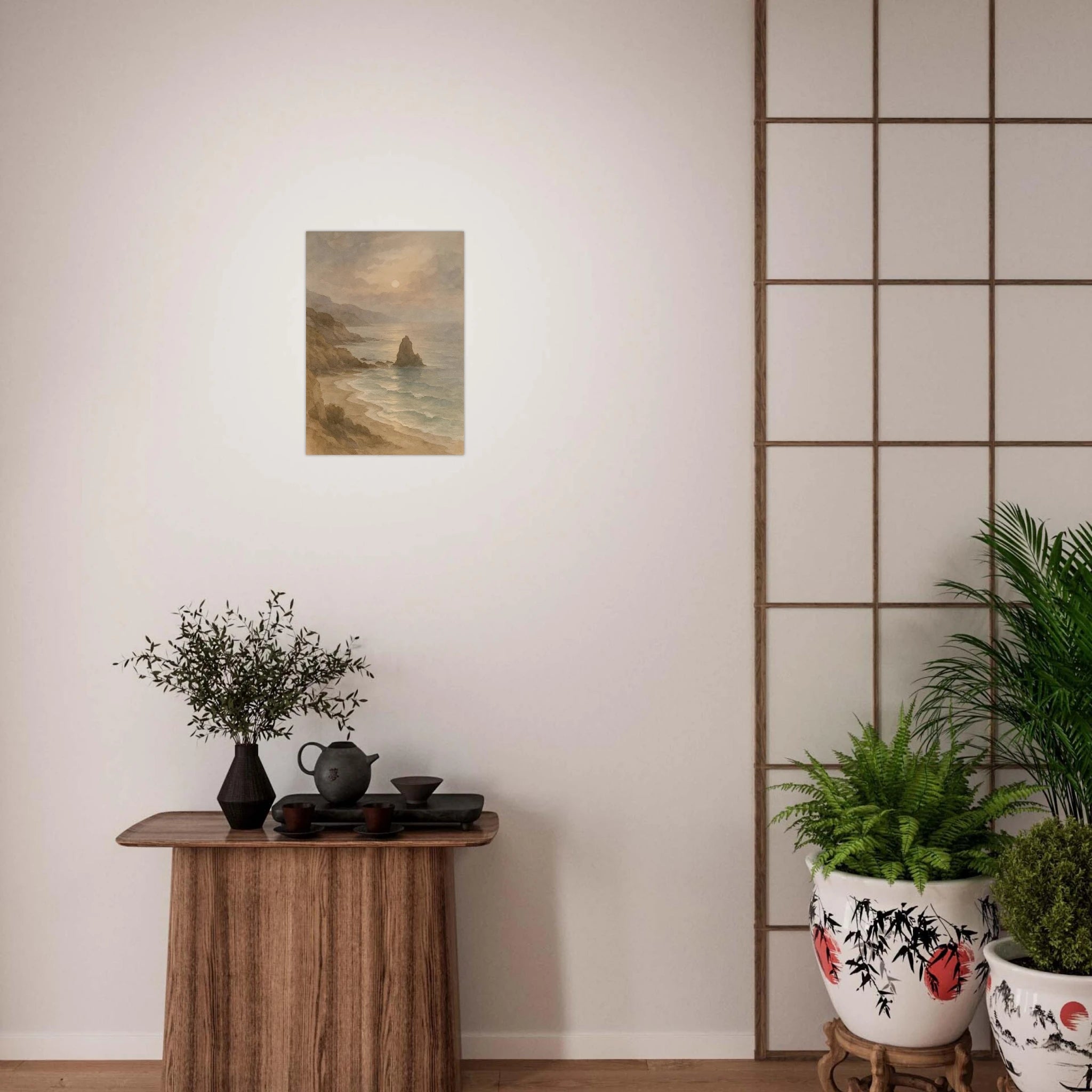 Küstenlandschaft bei Dämmerung Poster - Calda Design Studio