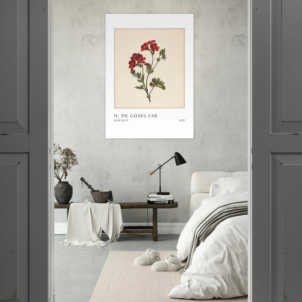 Rode Bloe Poster - Calda Design Studio
