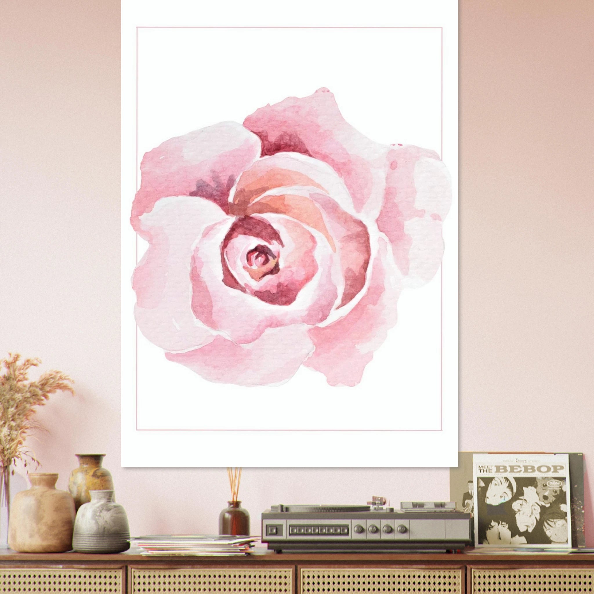 Abstract Rose Poster - Calda Design Studio