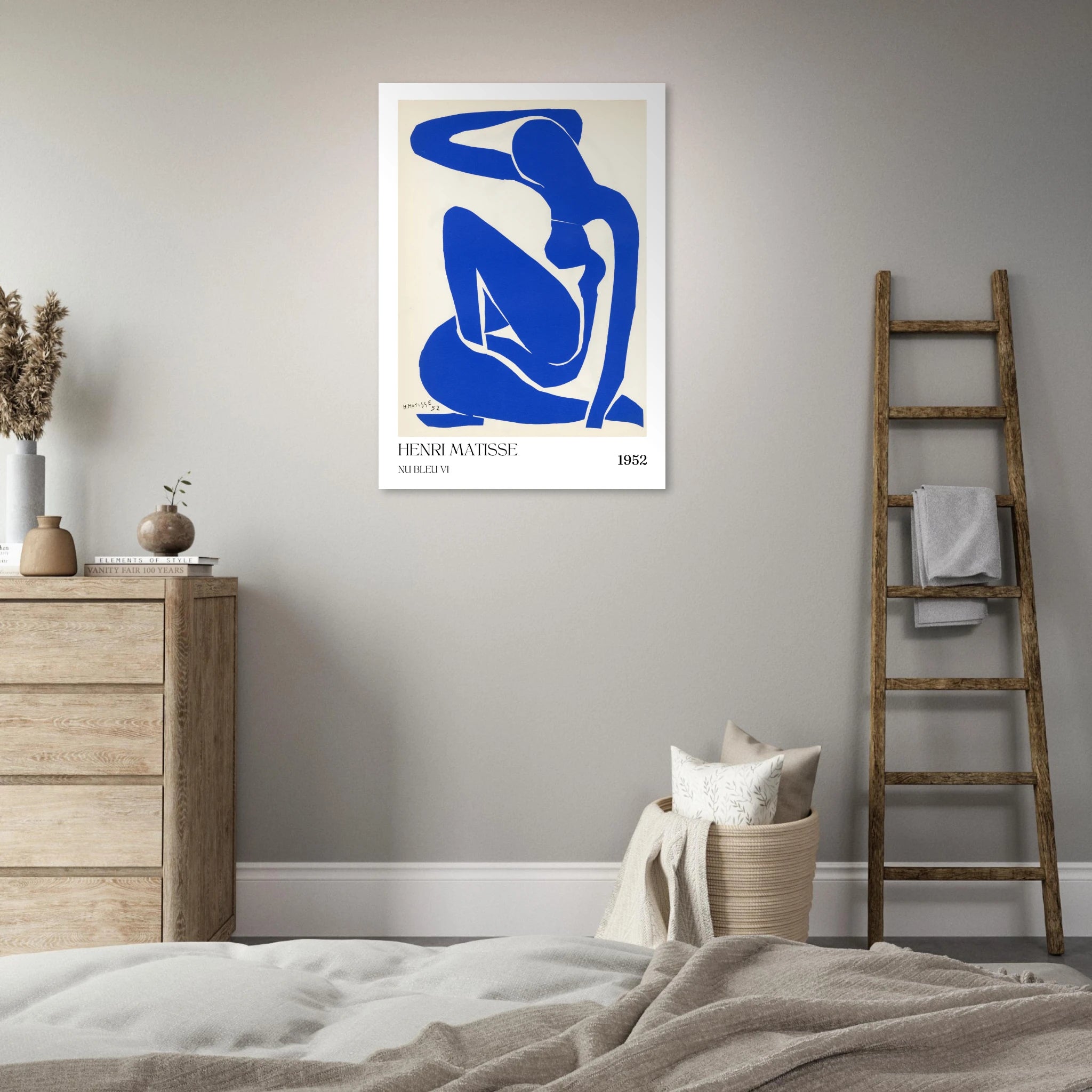 Nu bleu VI Poster - Calda Design Studio