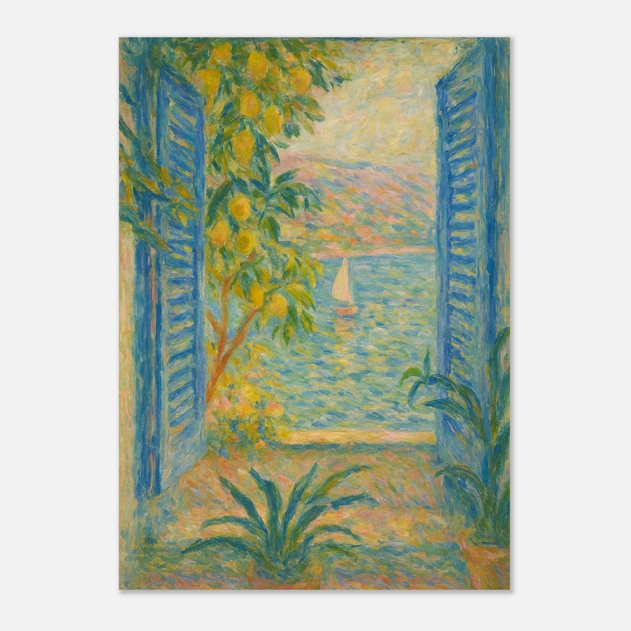 Mediterranean Seascape Poster - Calda Design Studio