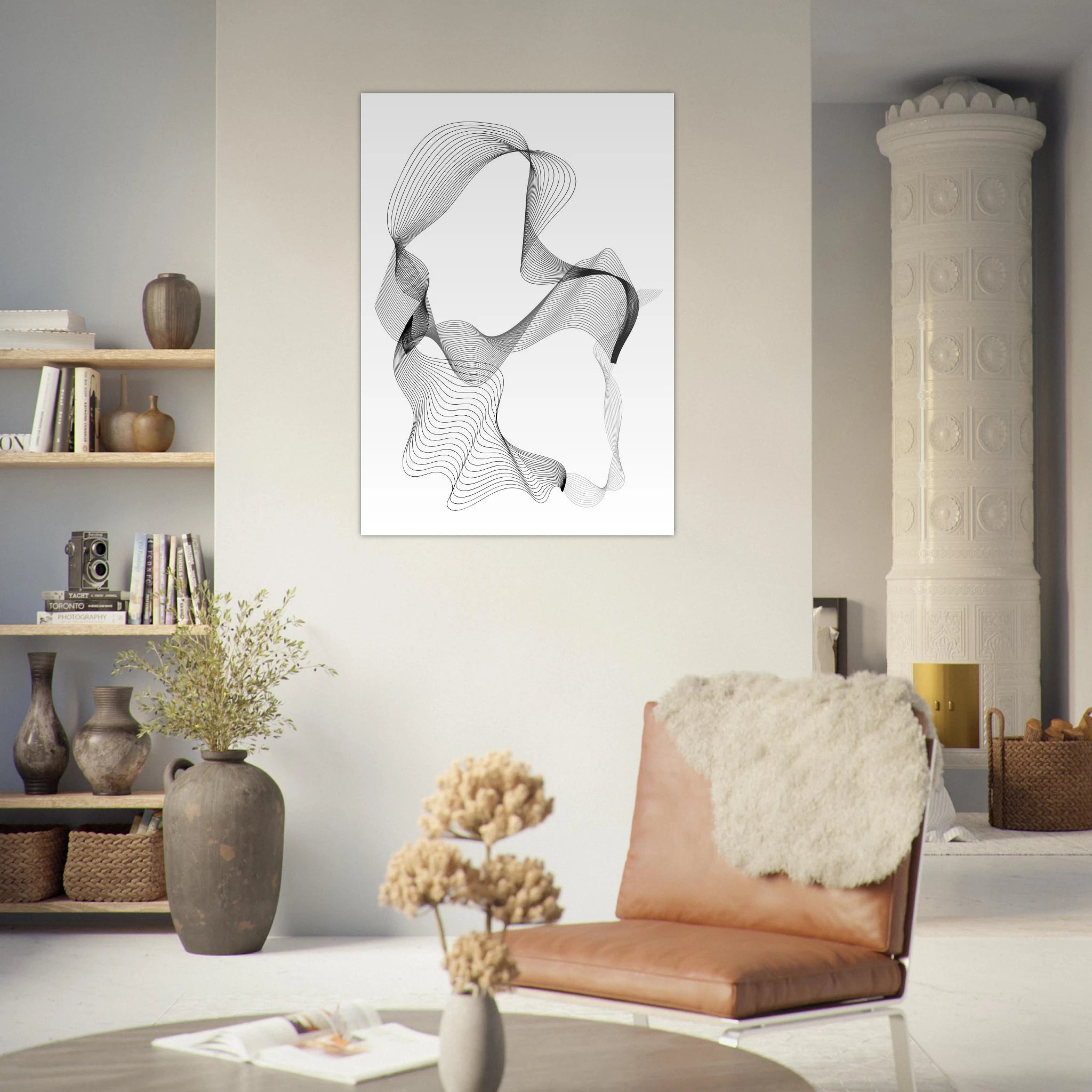Woman with Scarf Poster - Calda Design Studio