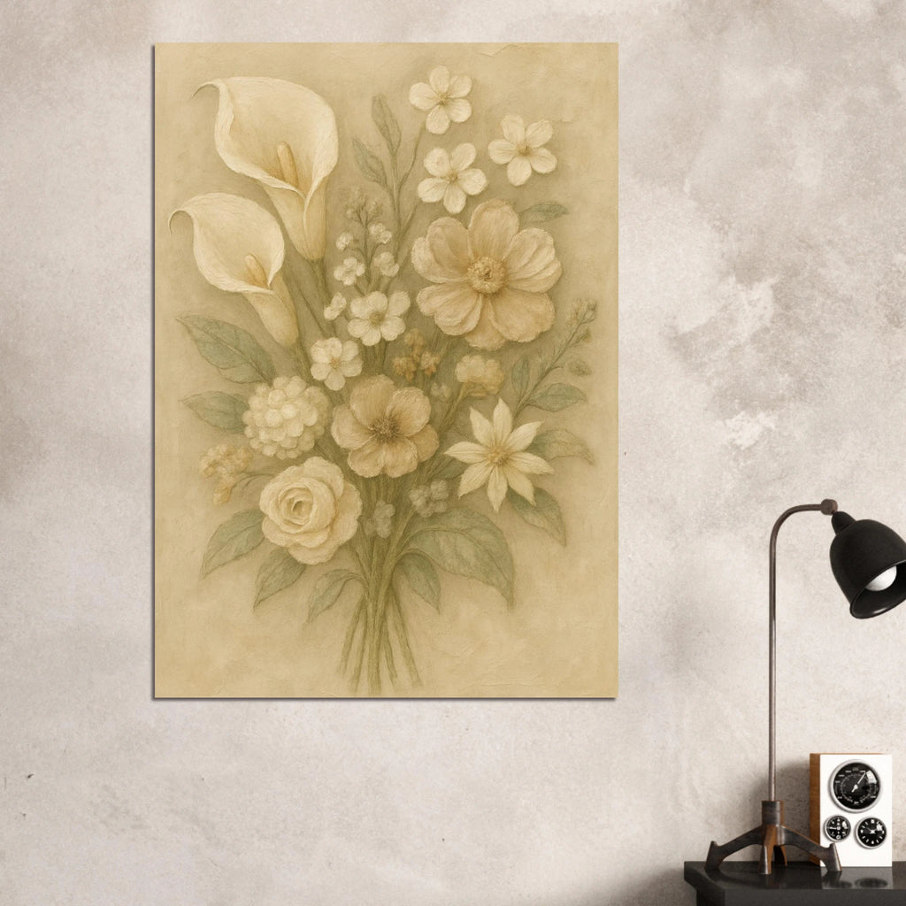 Soft Floral Arrangment Poster - Calda Design Studio