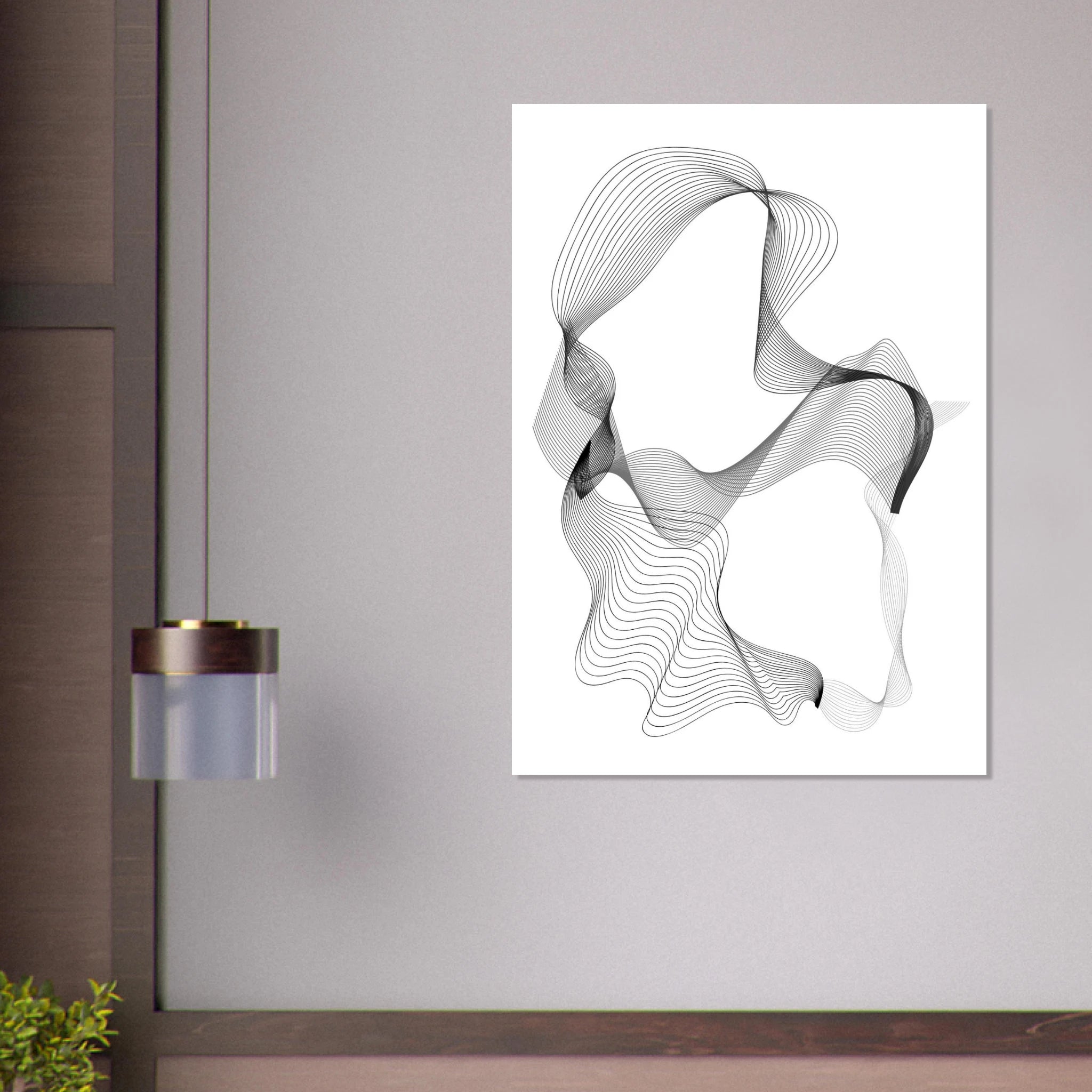 Woman with Scarf Poster - Calda Design Studio